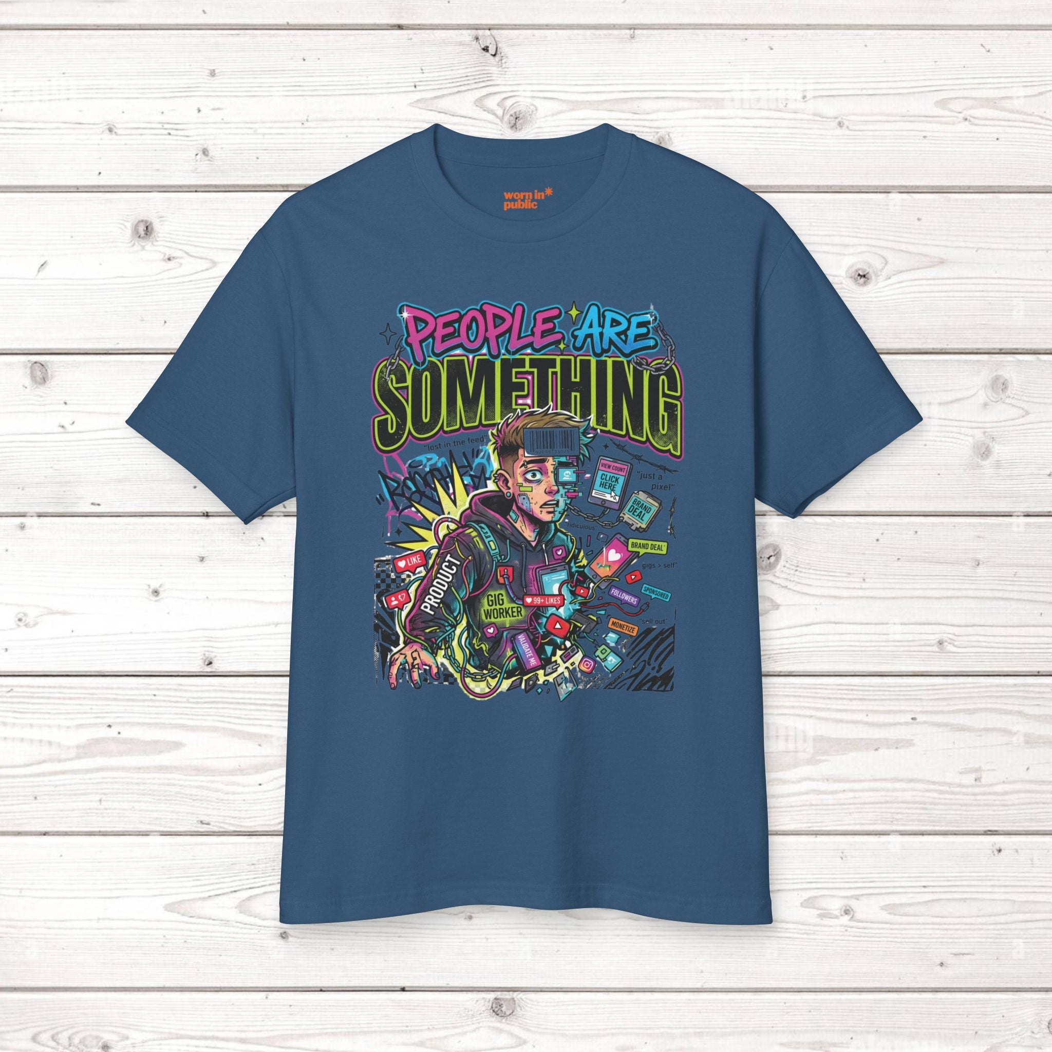 People Are Something | Unisex Retro Cyber Pop Art Graphic Tee