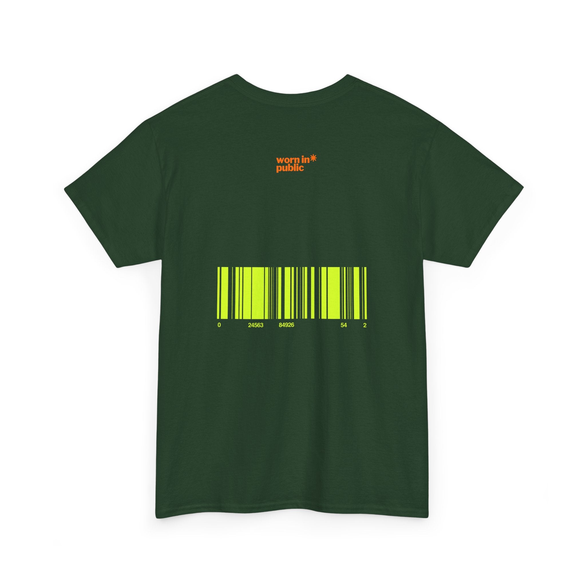 Luxuries of Life Neon Abstract Wave T-Shirt | Barcode Graphic Tee