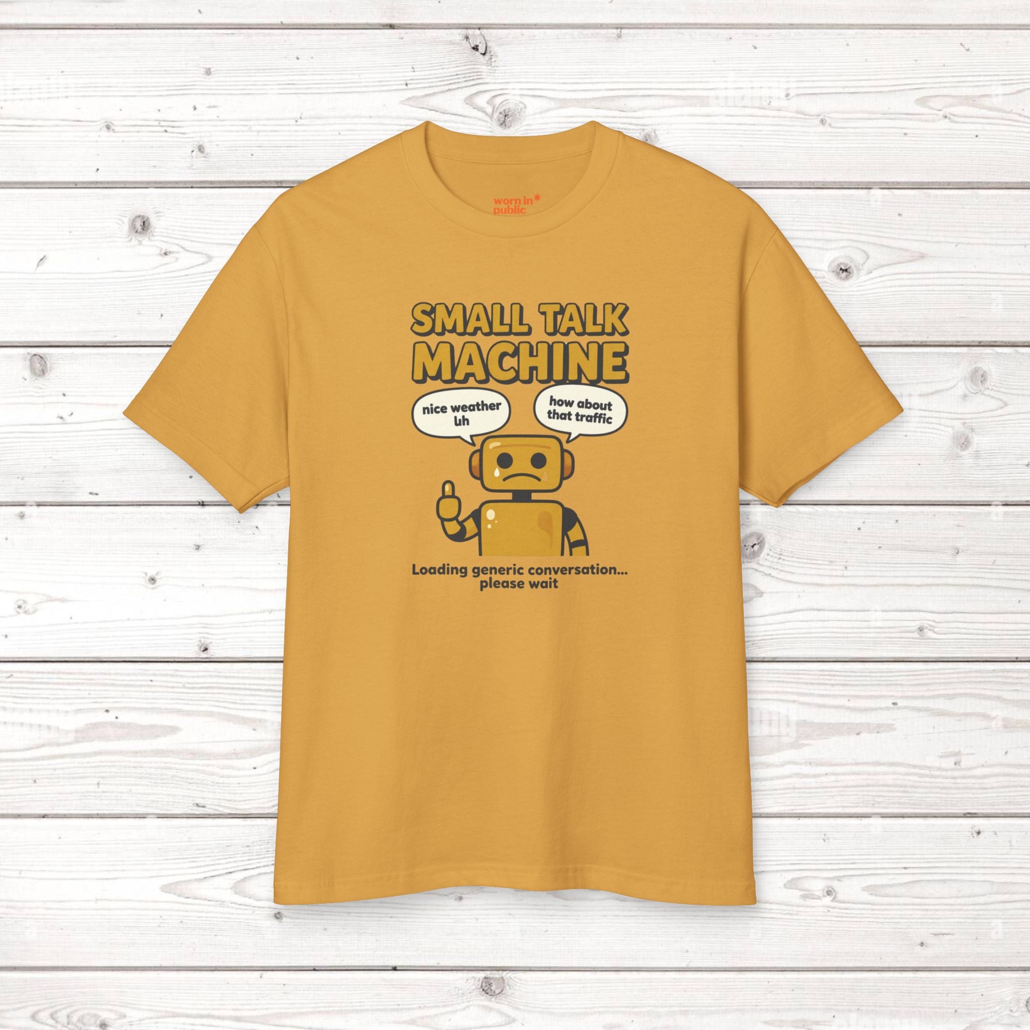 Small Talk Machine Unisex T-Shirt | Funny Introvert Gift Graphic Tee