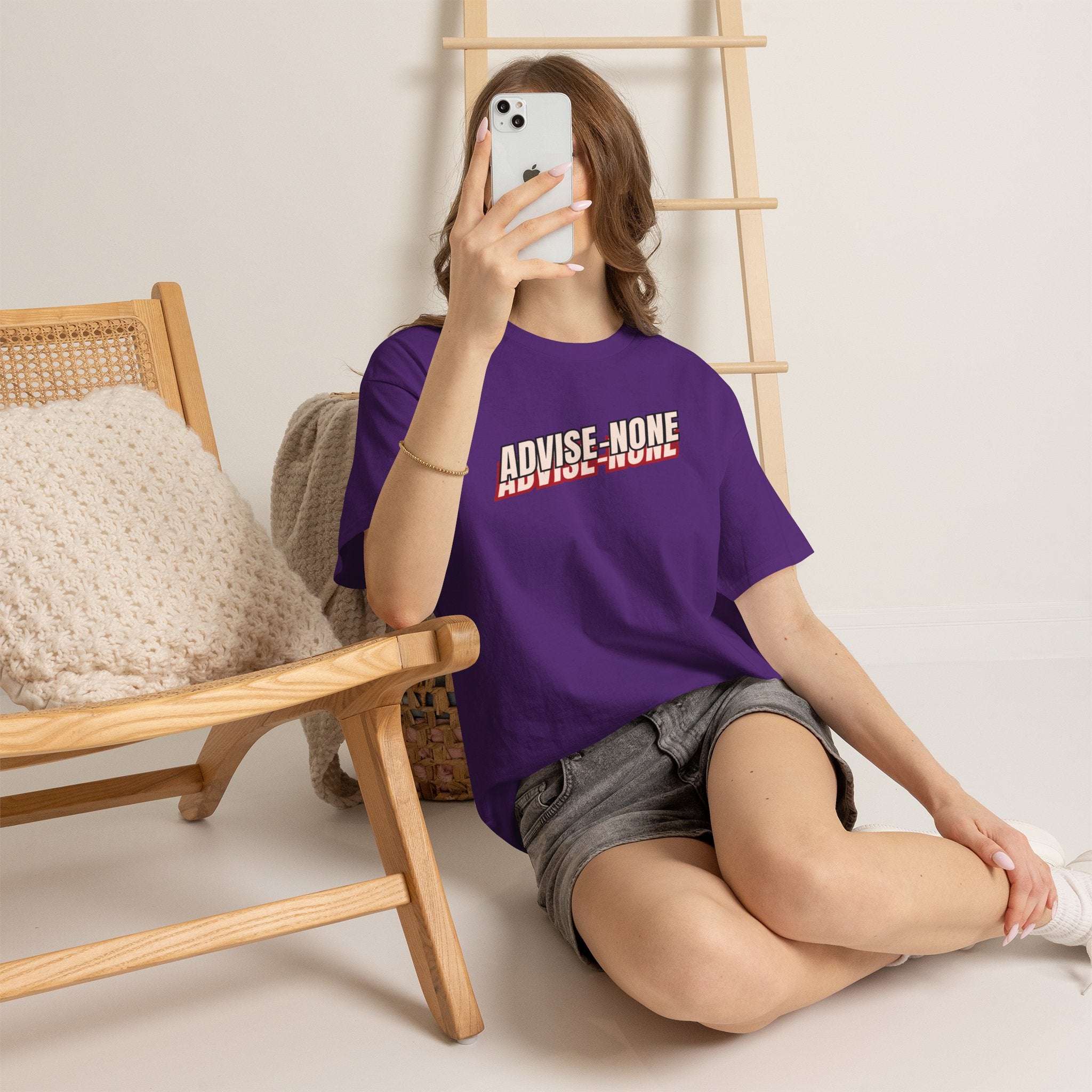 Advise None | Retro Slanted Unisex Graphic Tee