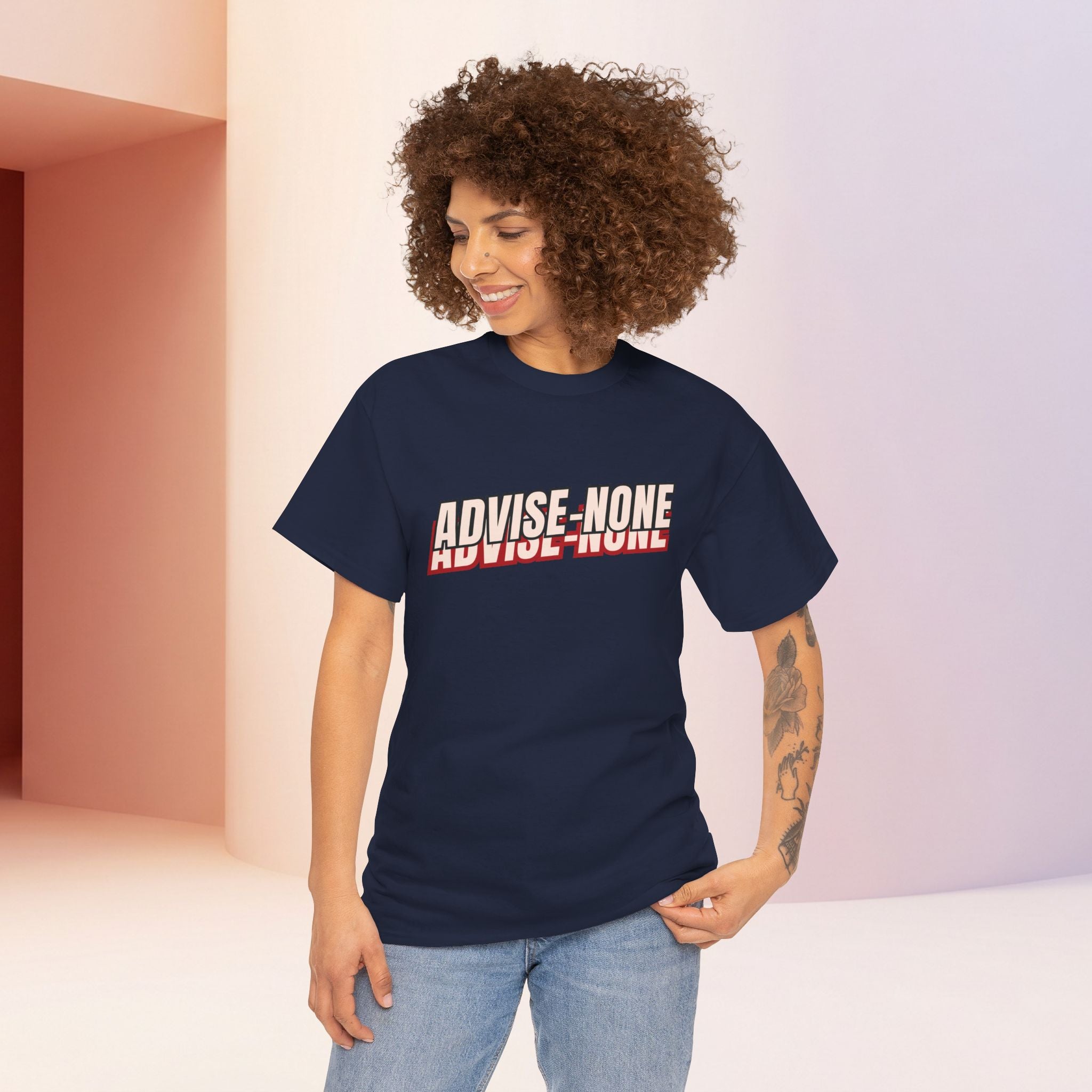 Advise None | Retro Slanted Unisex Graphic Tee