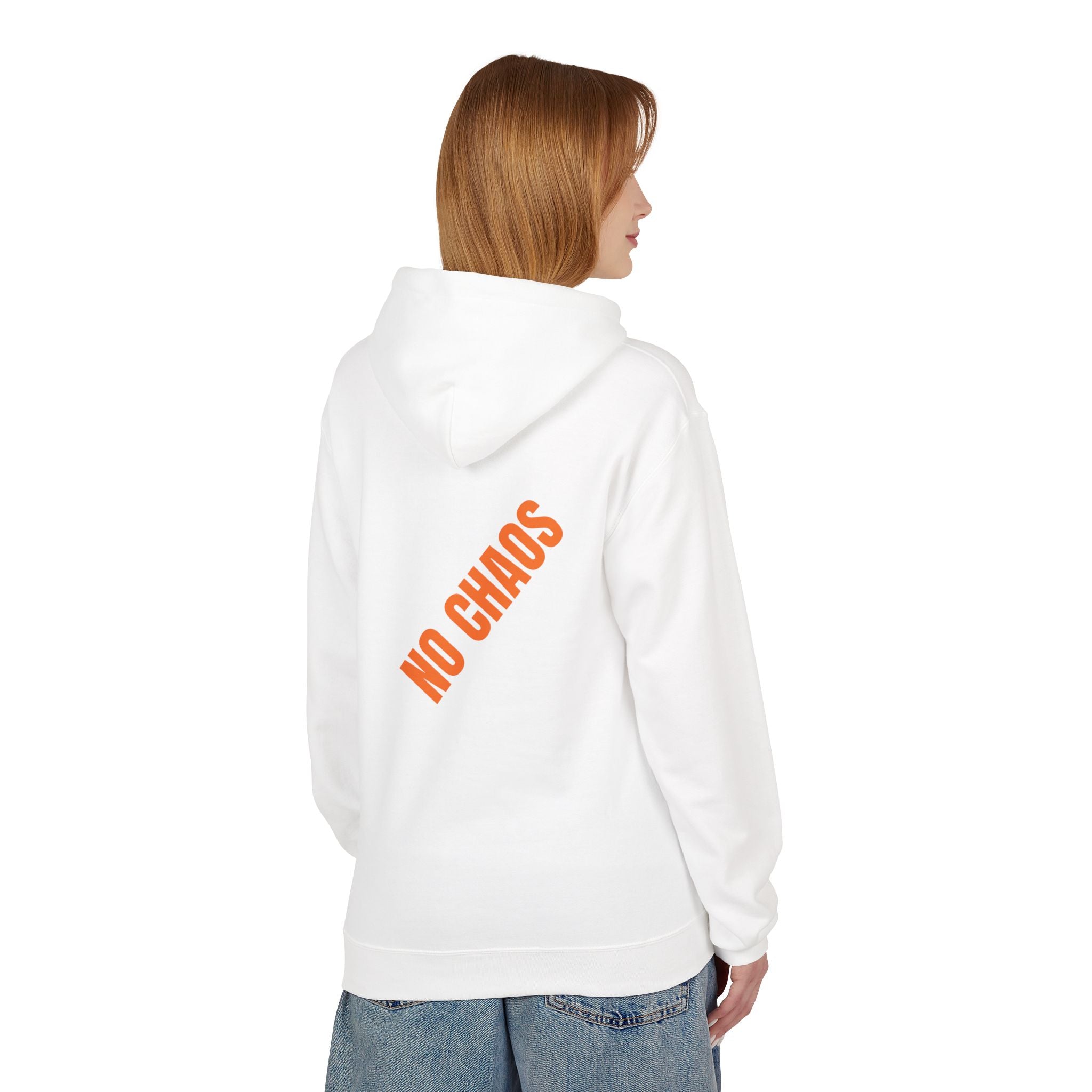 No Chaos Hoodie | Minimalist Motivational Pullover Sweatshirt