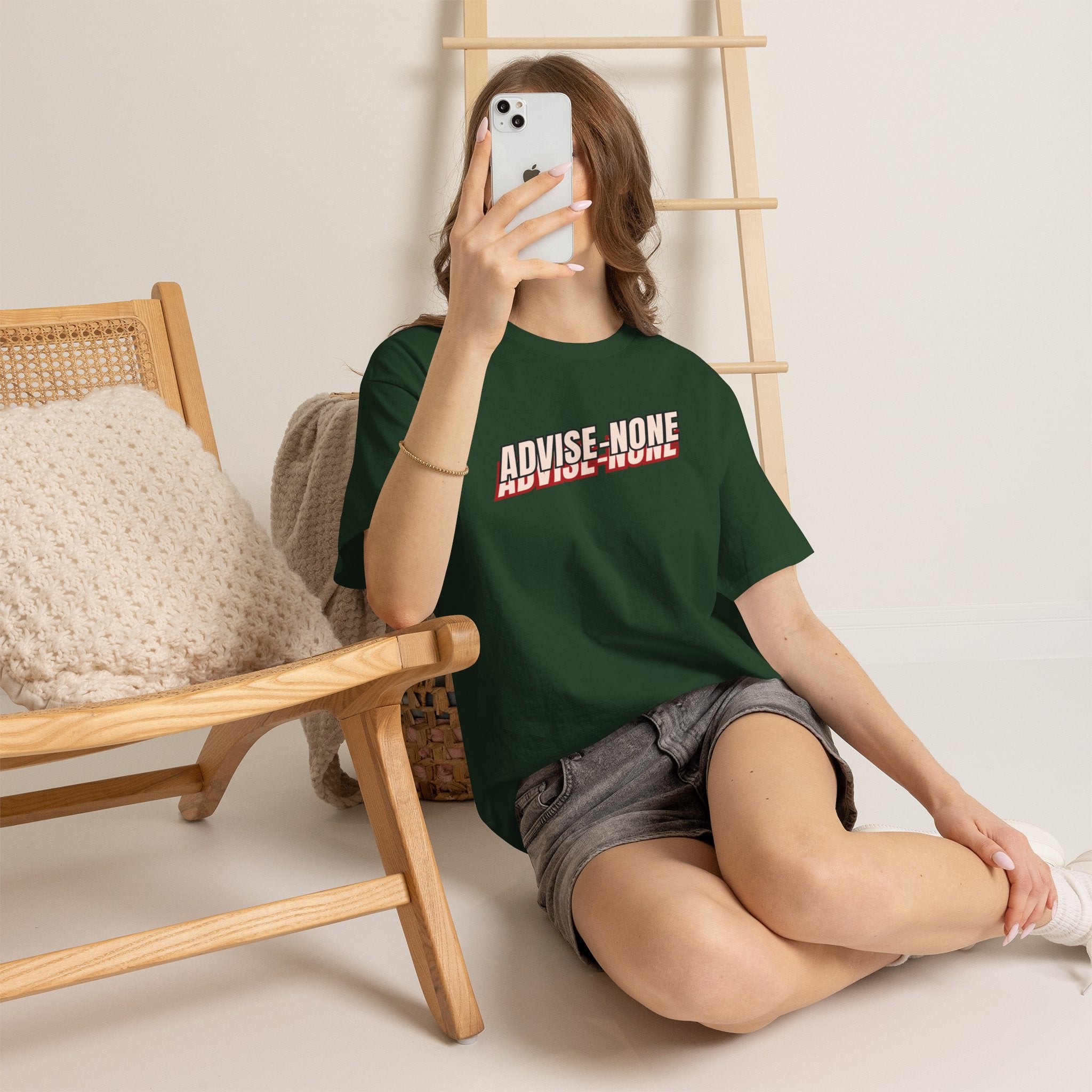 Advise None | Retro Slanted Unisex Graphic Tee