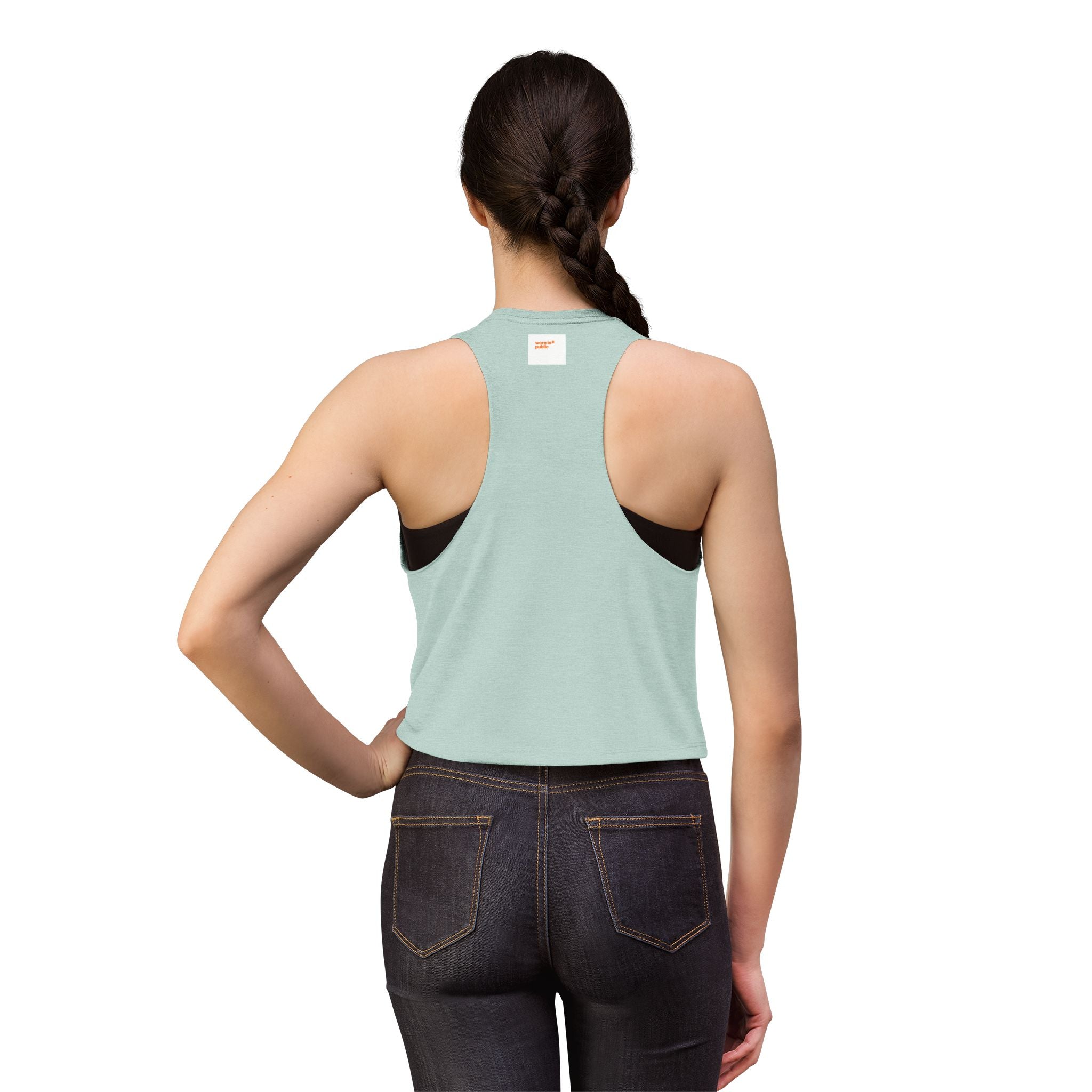 Bossy Boss Crop Top | Retro Script Graphic Top with Pastel Hearts & Stars