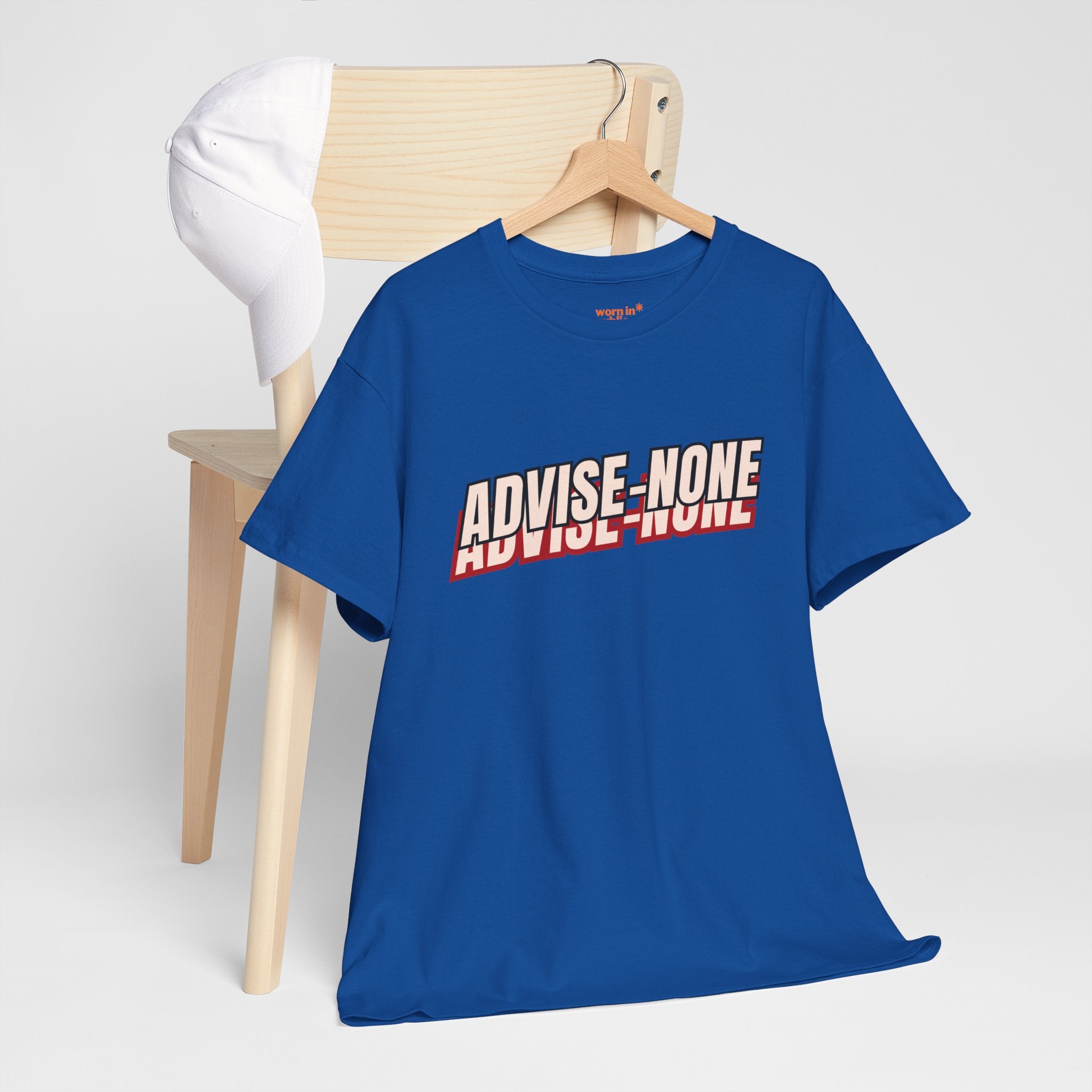 Advise None | Retro Slanted Unisex Graphic Tee