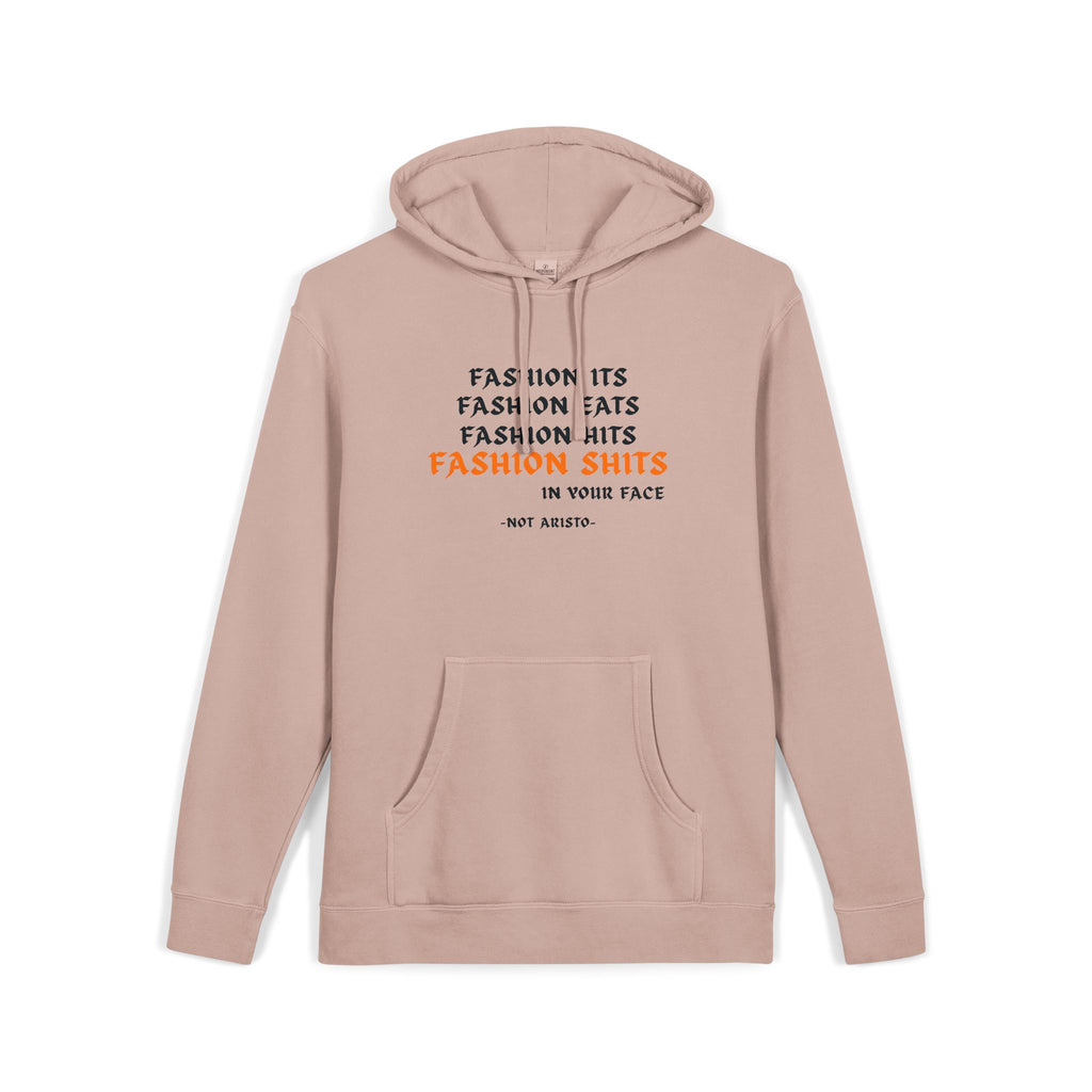 Fashion SHITS Hoodie | Minimal 'Crate' Graphic Pullover in Vintage Wash