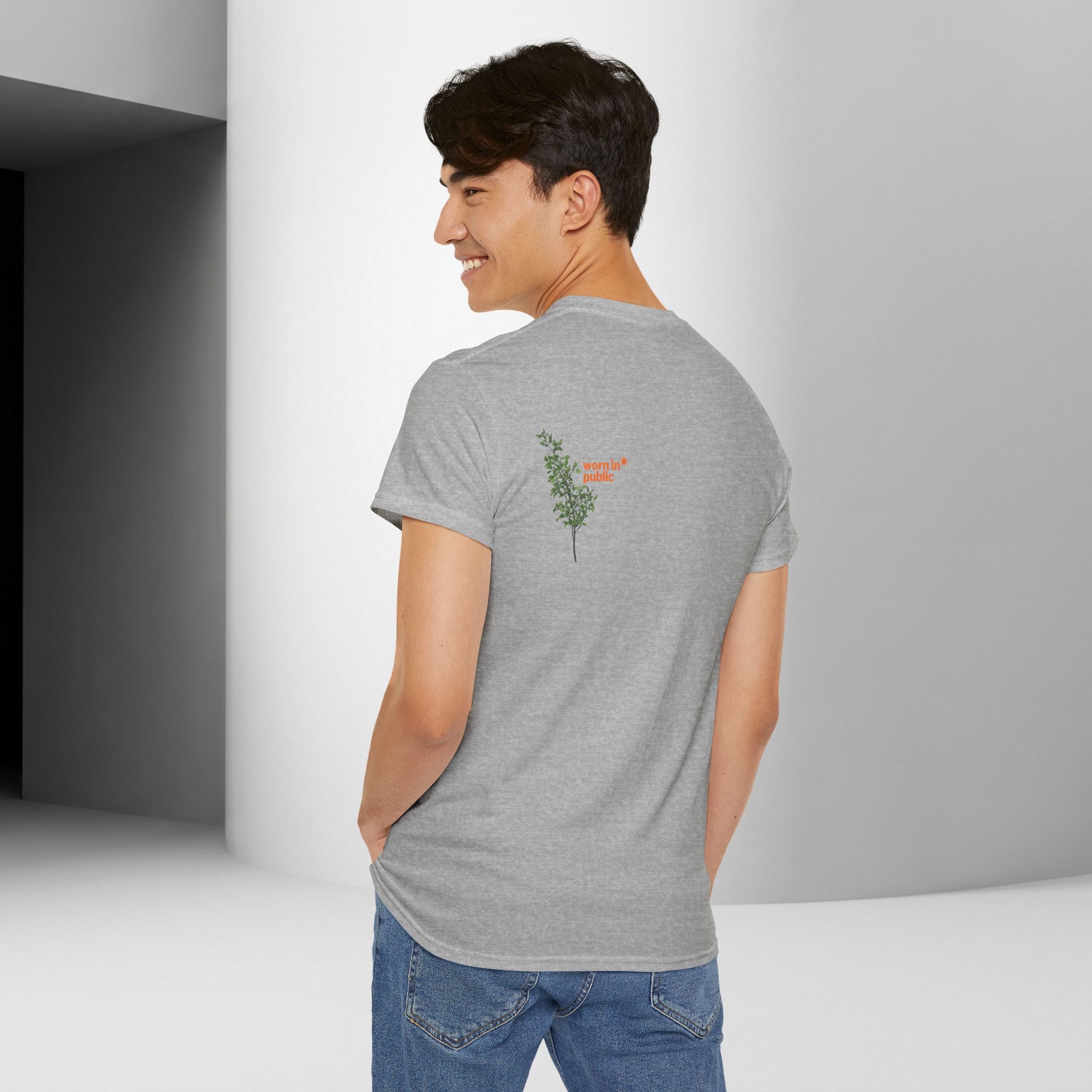 Unisex Botanical Tee — "Feel Free to Be Bored" Graphic T-Shirt