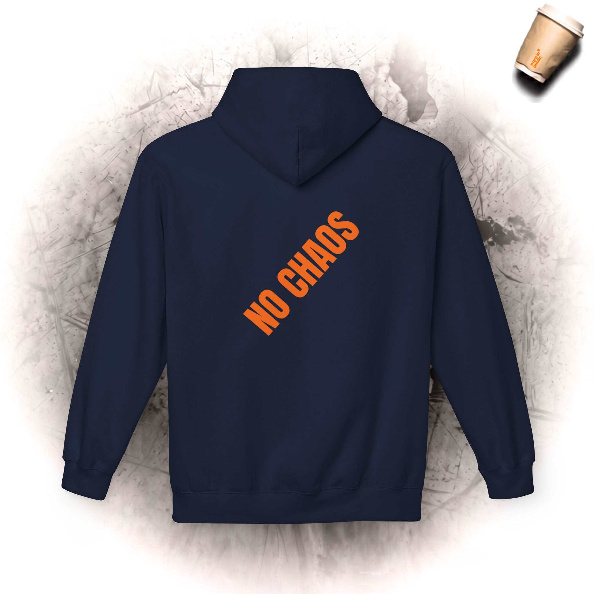 No Chaos Hoodie | Minimalistischer motivierender Kapuzenpullover