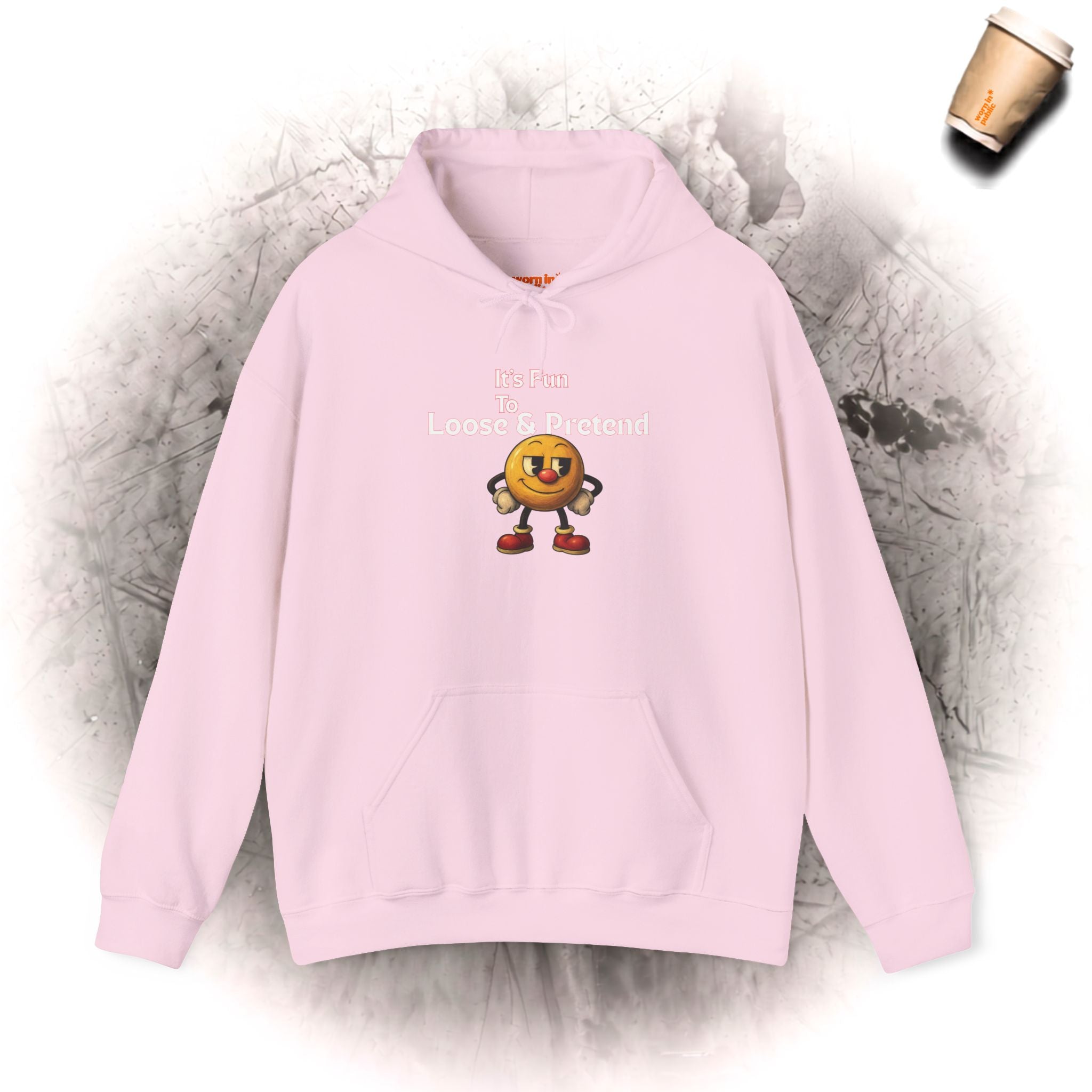 It's Fun to Loose & Pretend Hoodie | Smiley Emoji Grafik-Sweatshirt