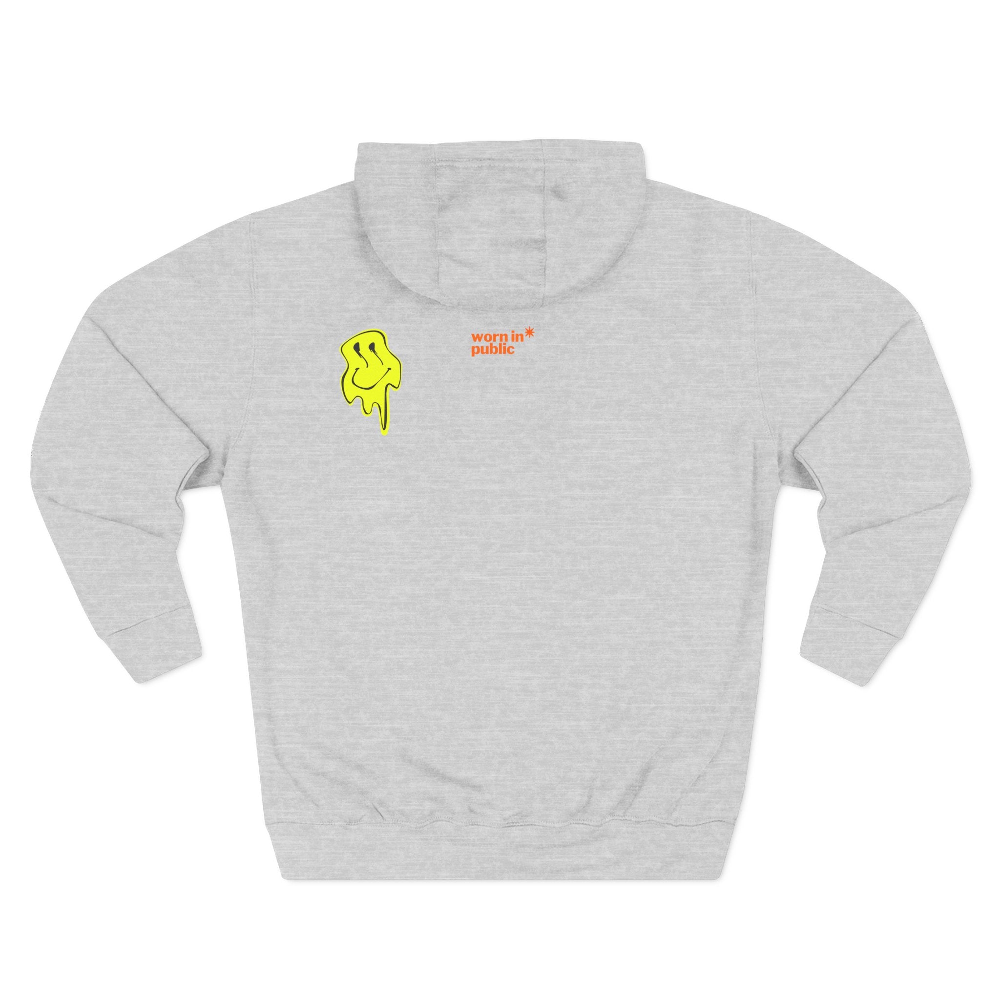 No Bro, Don't Bother Hoodie | Melting Smile Graphic Fleece Pullover