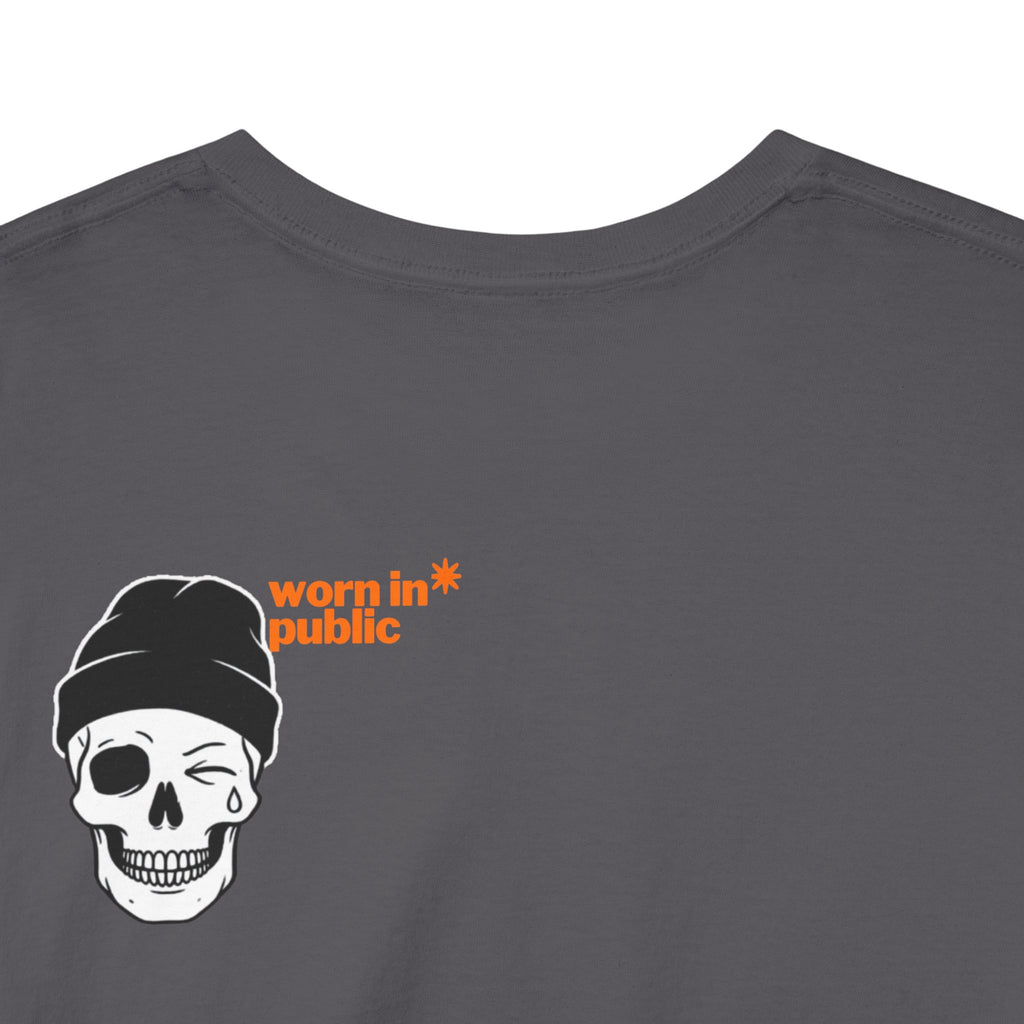 Too Tired To Care Skull T-Shirt | Funny Sarcastic Graphic Tee for the Exhausted