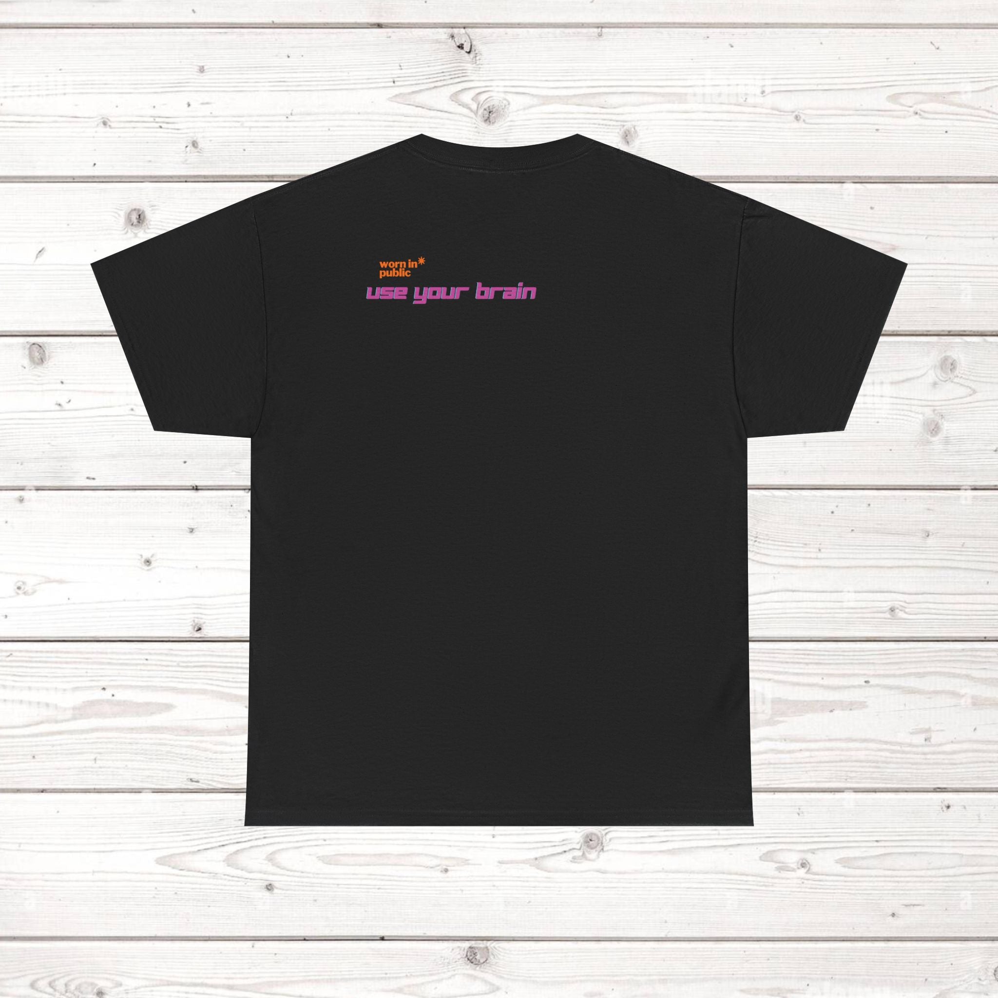 Brain User or Abuser GEN Z Unisex Tee — Retro Cyberpunk "Use Your Brain" Graphic T-Shirt