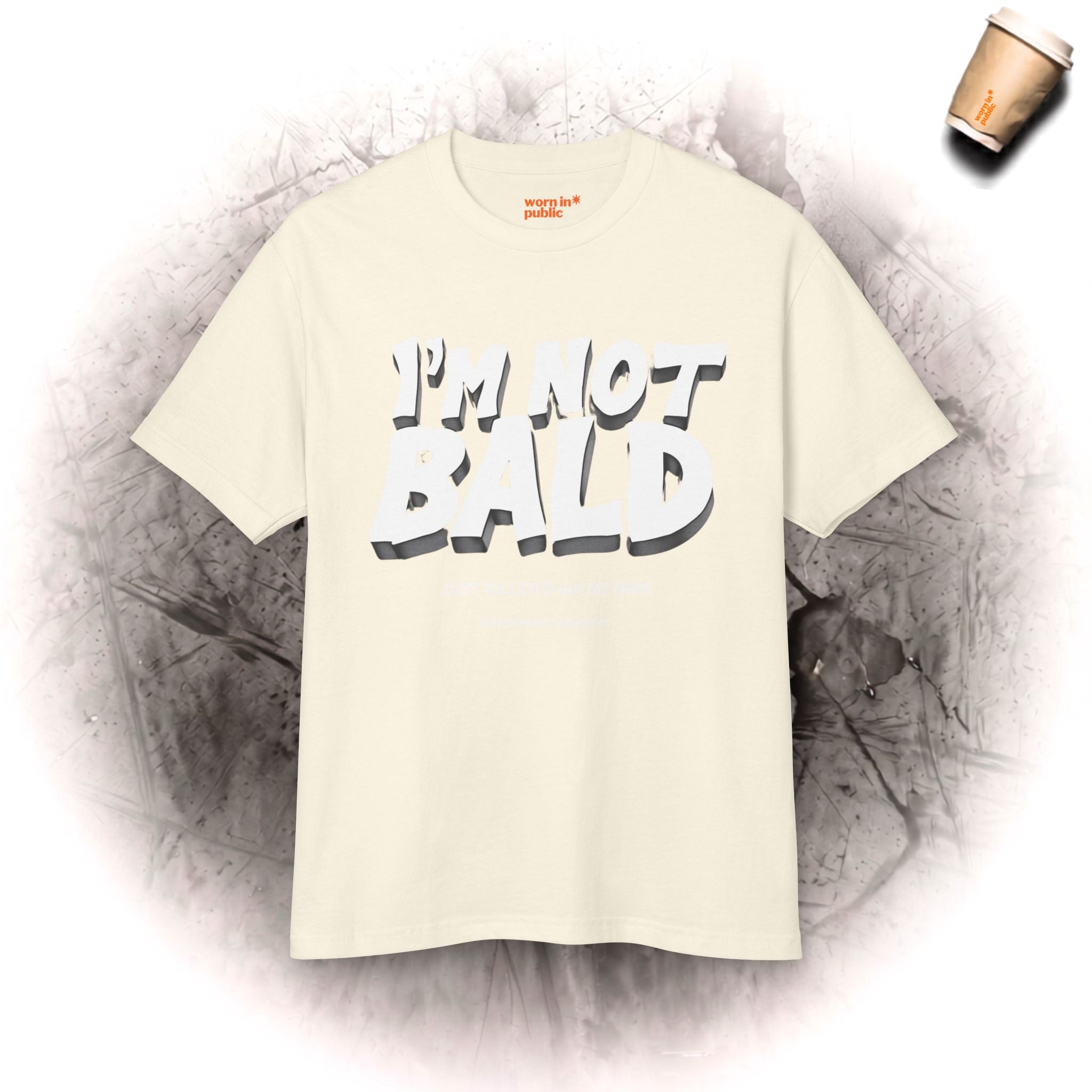 Ich bin nicht kahl, ich bin aerodynamisch T-Shirt | Lustiges T-Shirt mit Glatzkopf-Humor für Männer