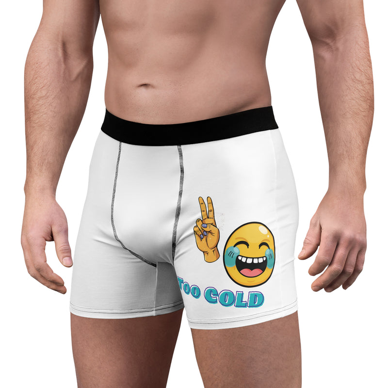 "Too Cold" Boxer Briefs | Funny Men's Printed Underwear