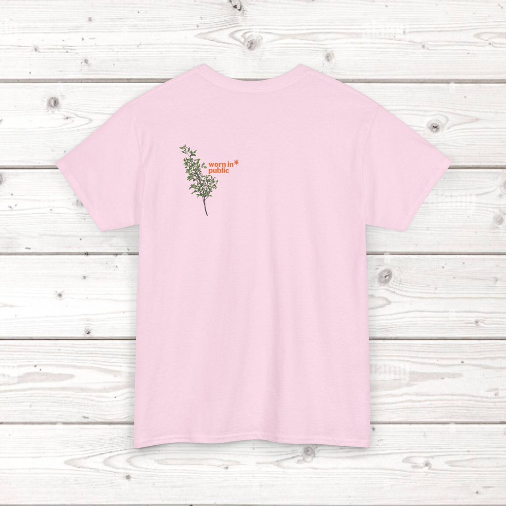 Unisex Botanical Tee — "Feel Free to Be Bored" Graphic T-Shirt