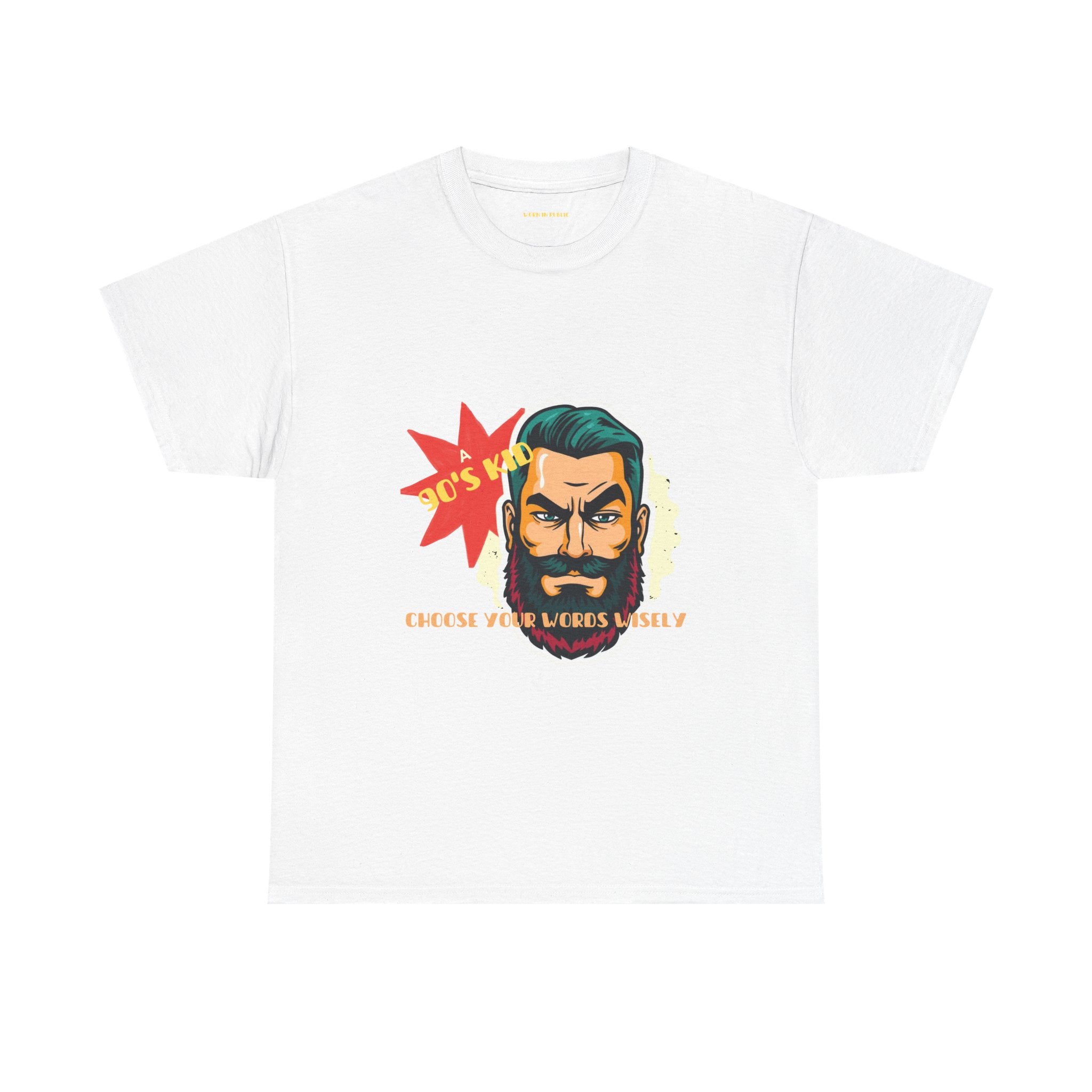 Born in the 90's comes with a beard T-Shirt | Tee for real Men