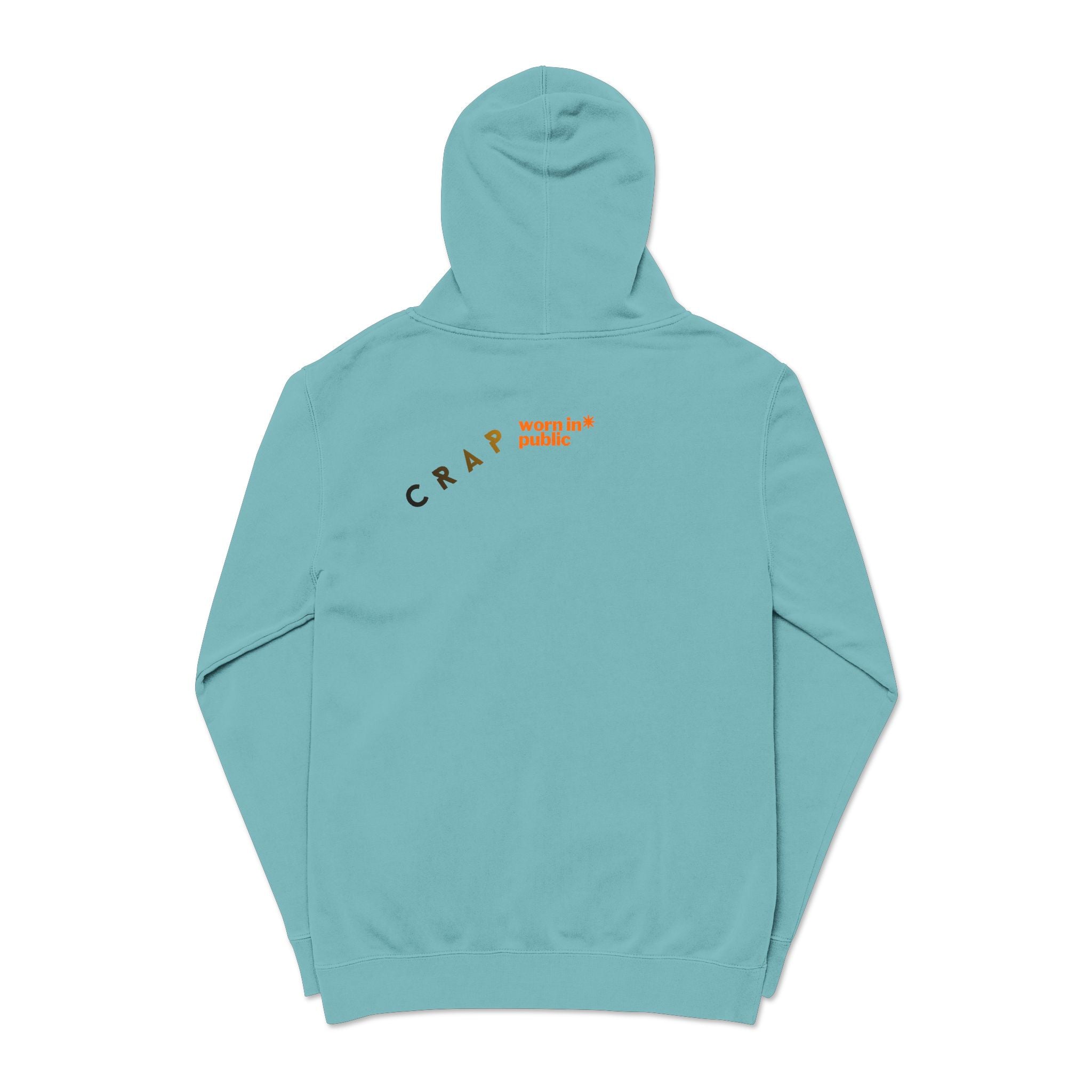 Fashion SHITS Hoodie | Minimal 'Crate' Graphic Pullover in Vintage Wash