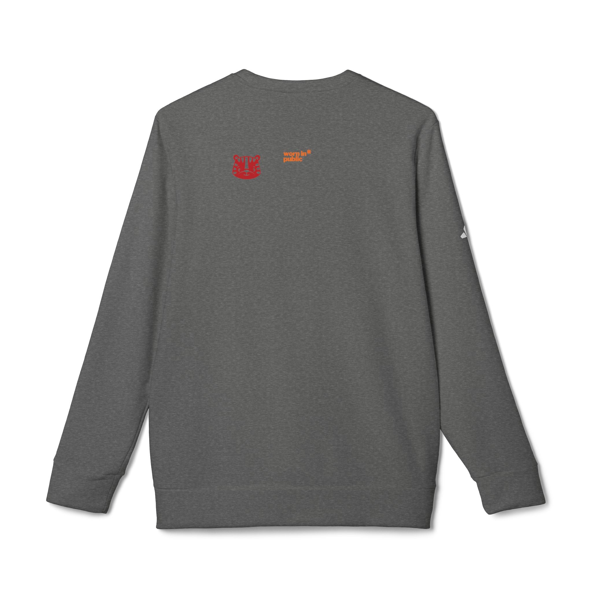 For a Wolf Crewneck Sweatshirt | Red Graphic Fleece Pullover