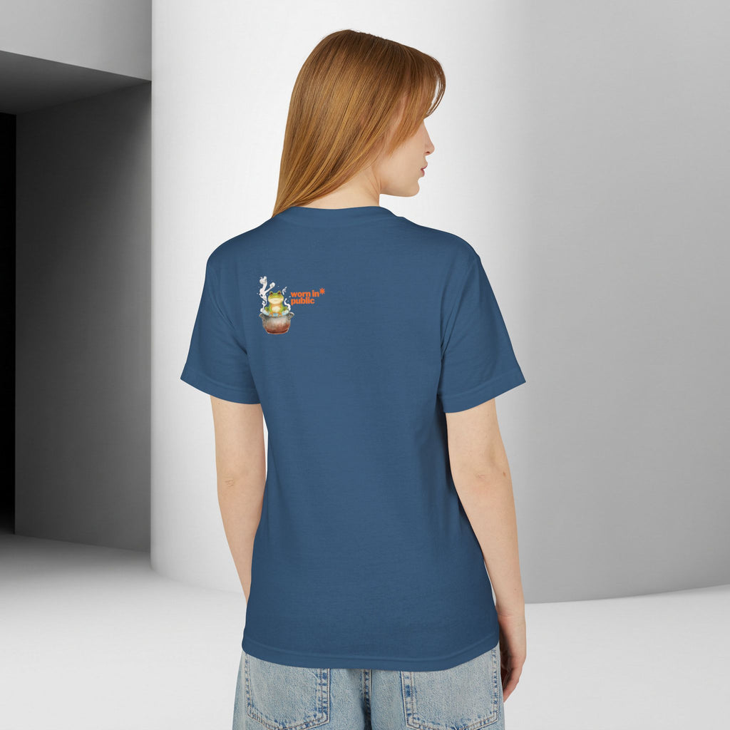 Graphic Unisex Tee — 'We Are Just The Frog in the Boiling Water' Funny Frog Shirt