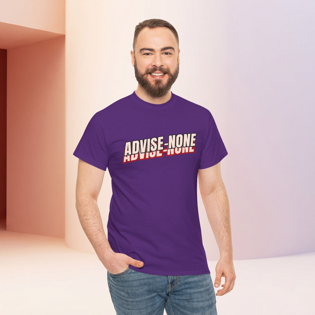 Advise None | Retro Slanted Unisex Graphic Tee