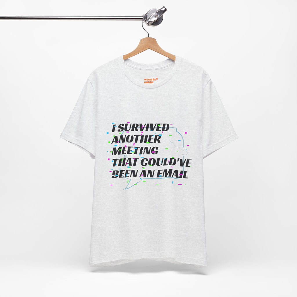 I Survived Another Meeting That Could've Been an Email T-Shirt | Funny Office Humor Tee