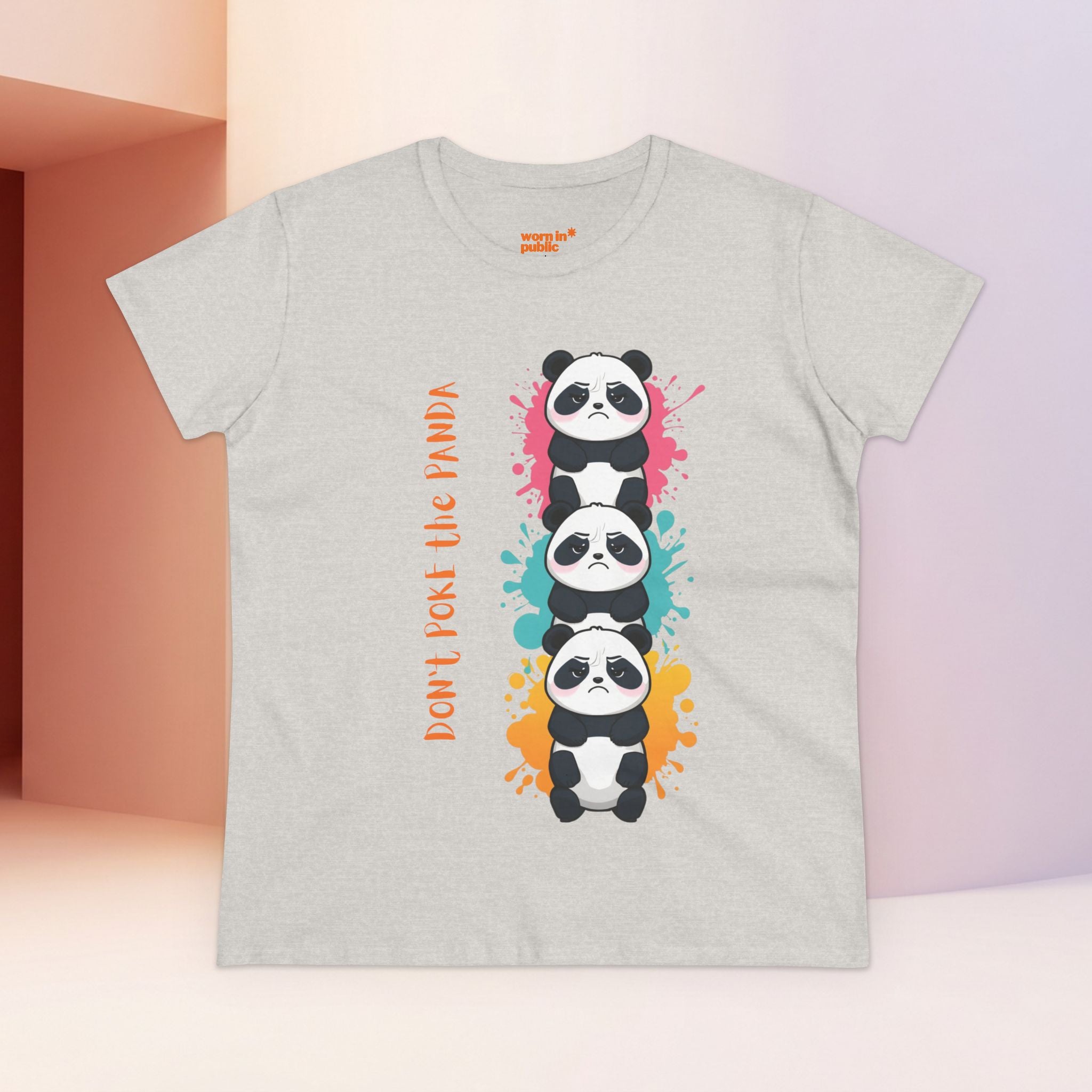 Don't Poke the Panda Women's T-Shirt | Cute Panda Stack Graphic Tee
