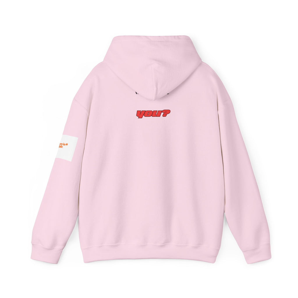 Excuse You? Hoodie | Retro Red Text Graphic Pullover