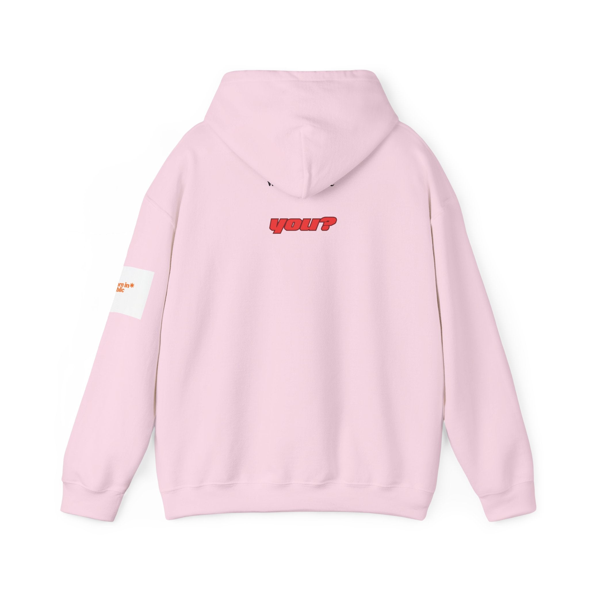 Excuse You? Hoodie | Retro Red Text Graphic Pullover