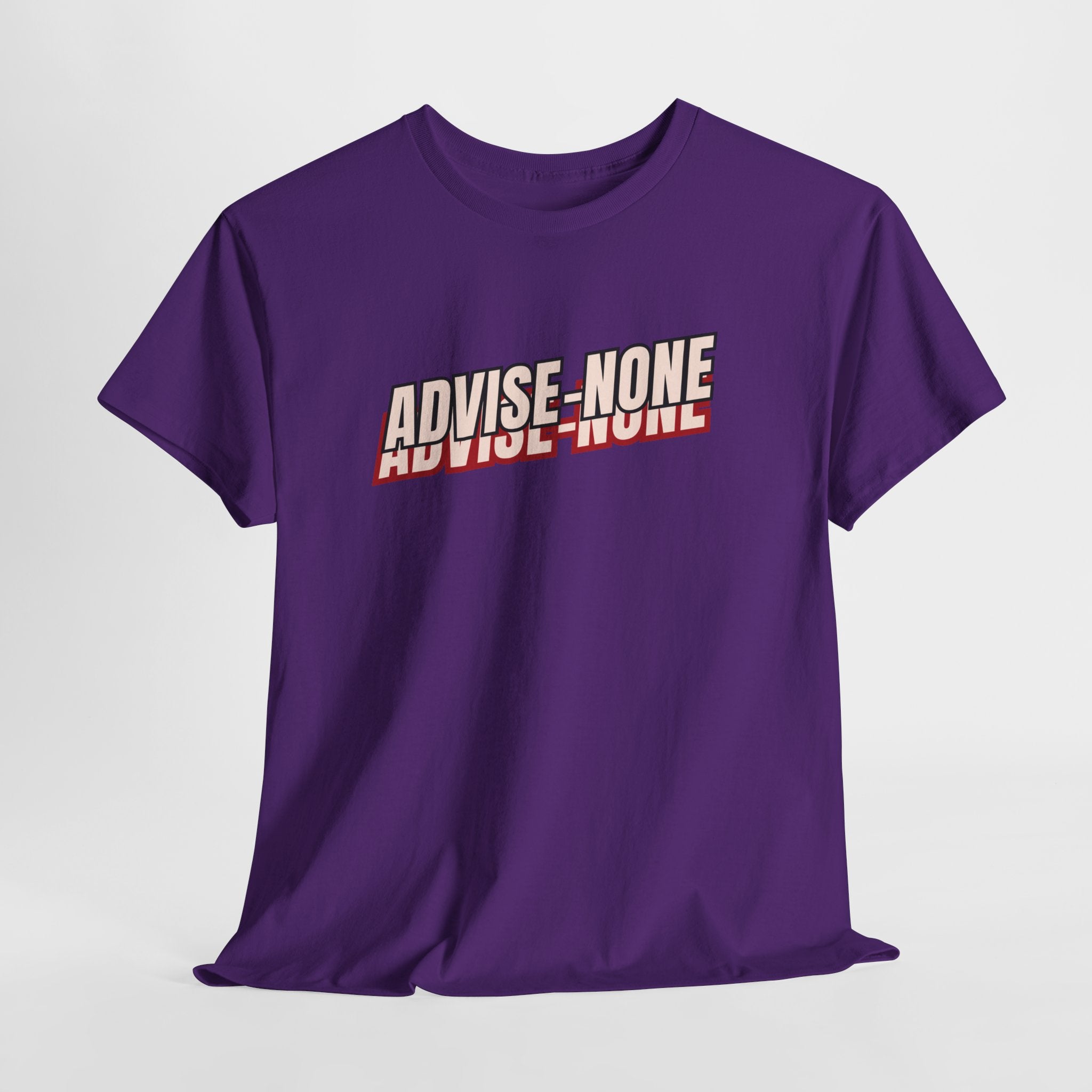 Advise None | Retro Slanted Unisex Graphic Tee