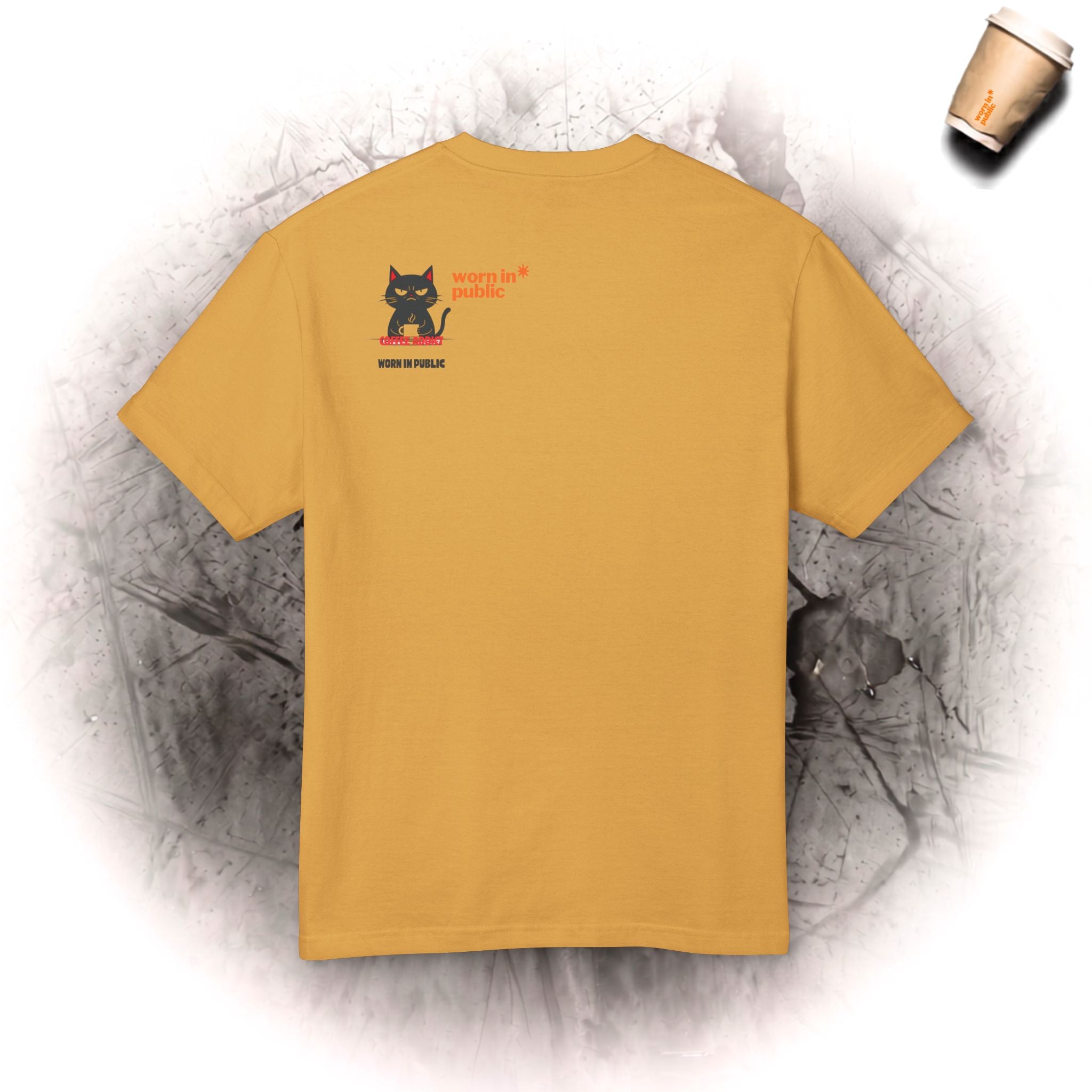 Espresso Yourself Katze T-Shirt | Lustiges Kaffee-Junkie Grafik-Shirt