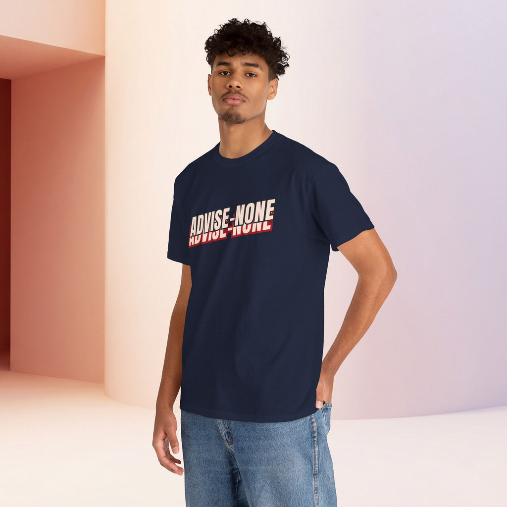 Advise None | Retro Slanted Unisex Graphic Tee