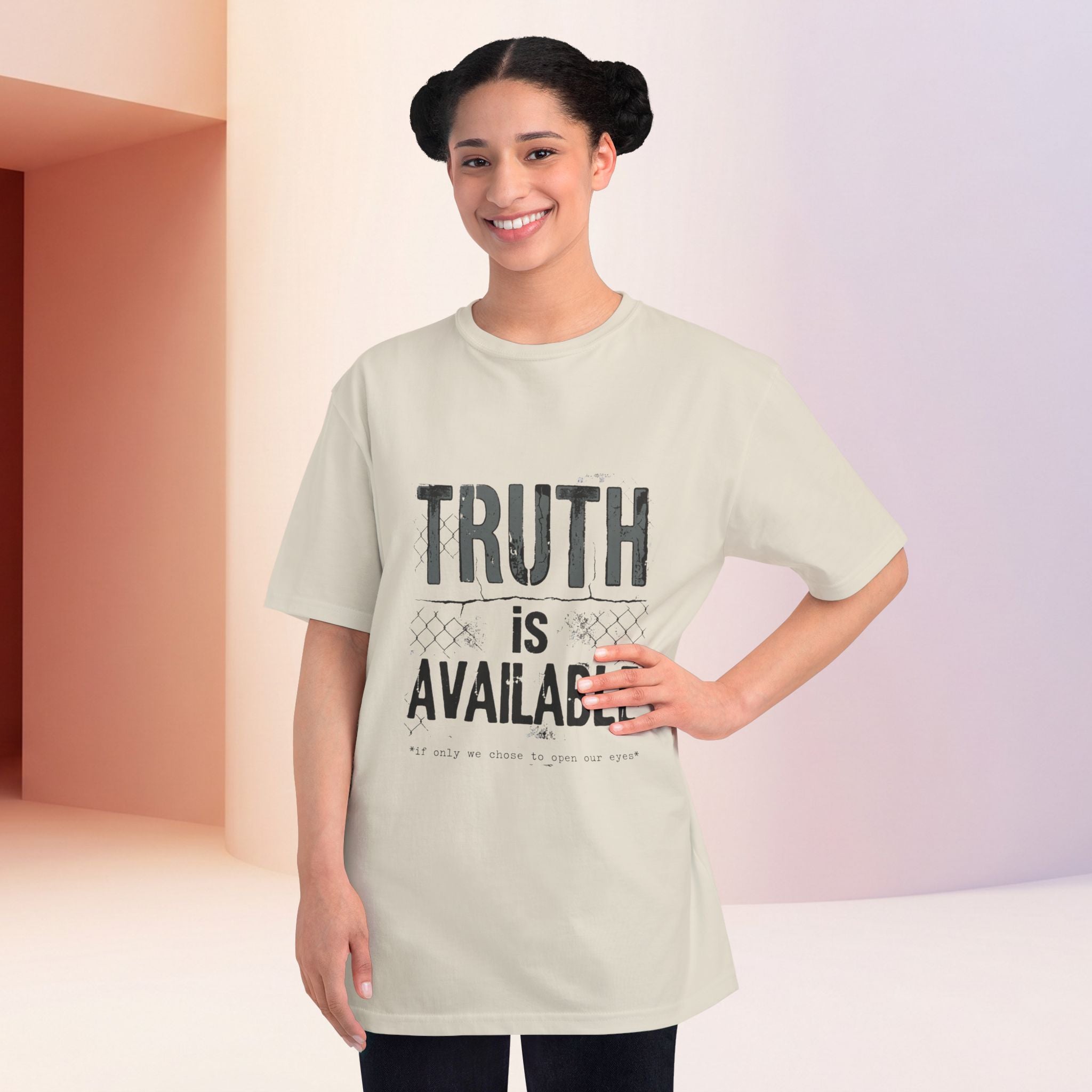 Truth Is Available ORGANIC T-Shirt — Inspirational Statement Tee