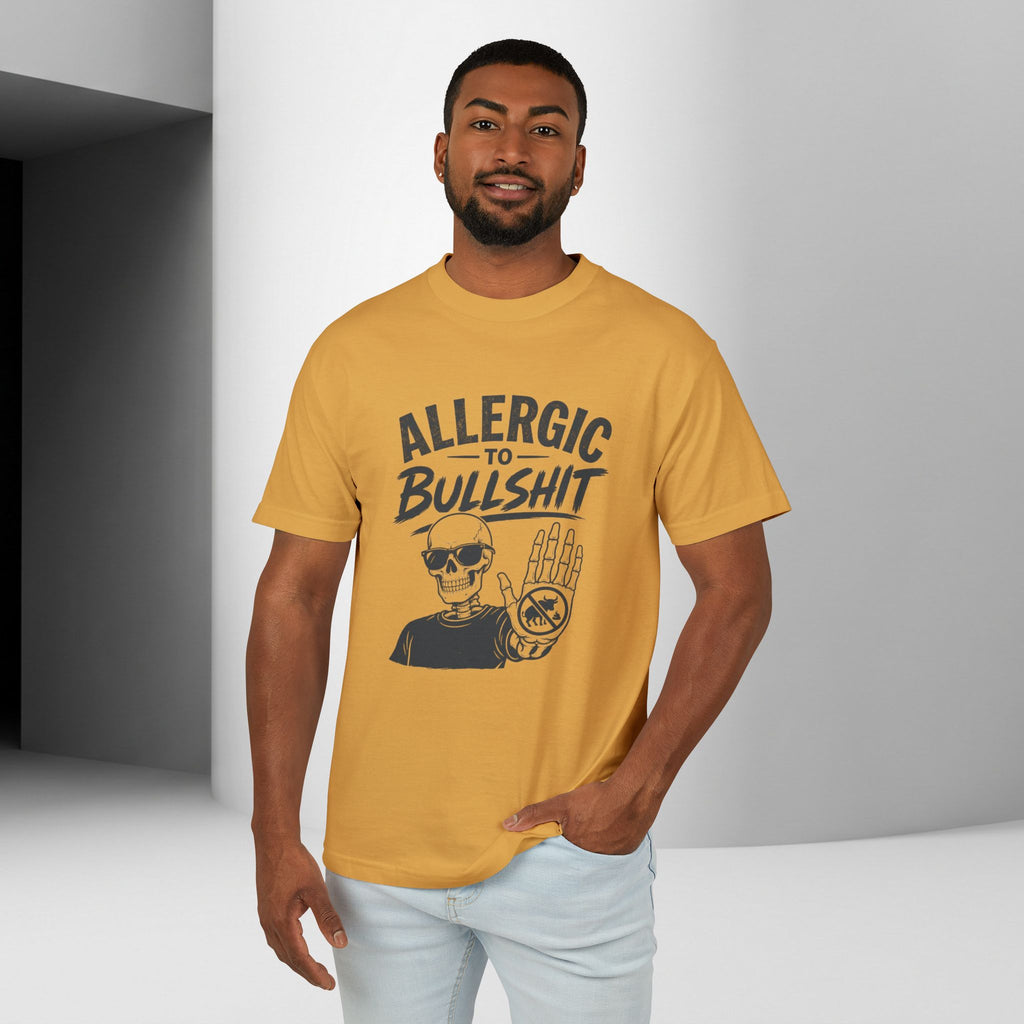 Allergic to Bullshit Unisex Tee — Graphic Skull Hand Tee