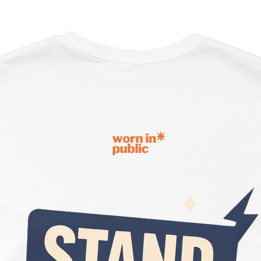 Move Over T-Shirt | "Stand Behind!" Funny Graphic Short Sleeve Tee