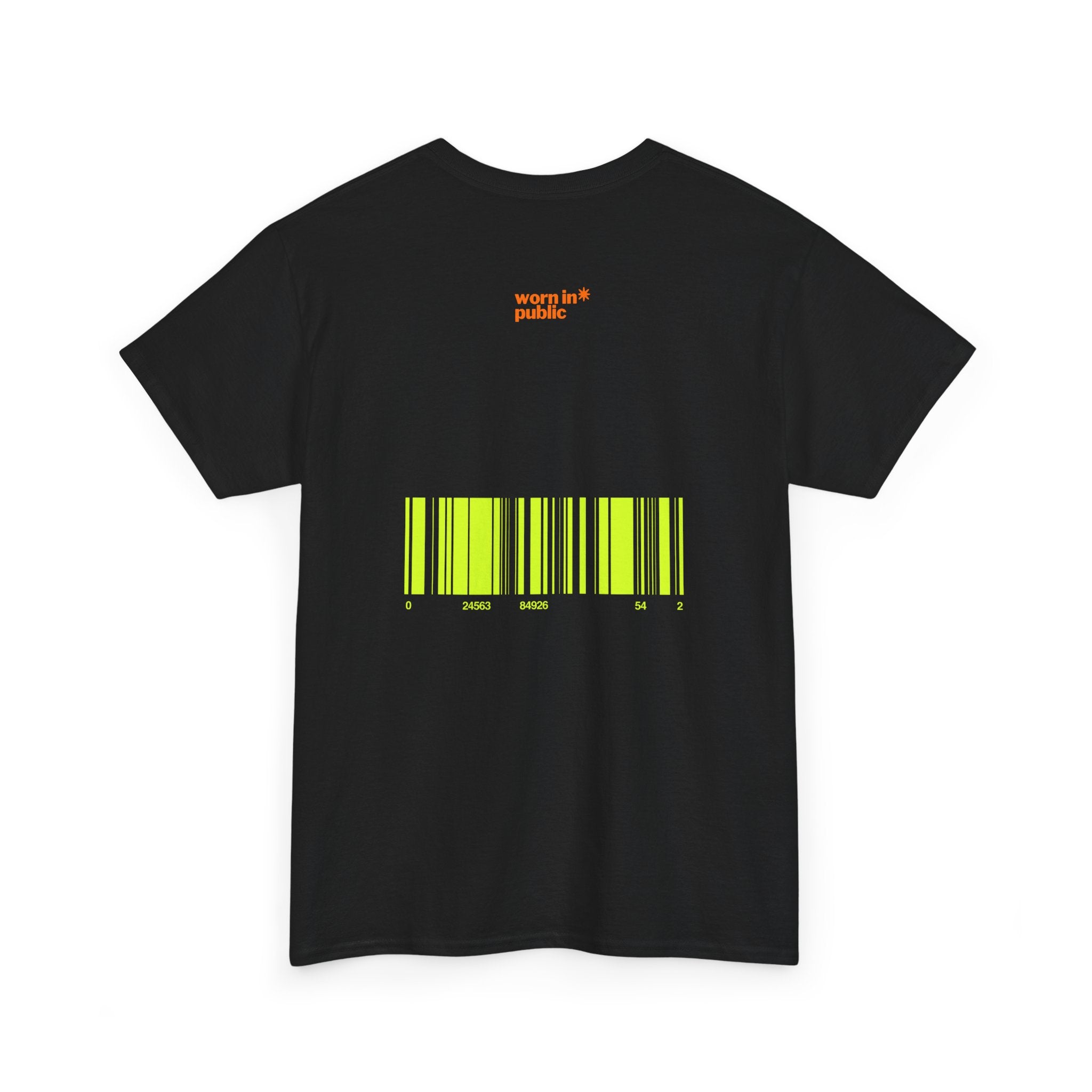 Luxuries of Life Neon Abstract Wave T-Shirt | Barcode Graphic Tee