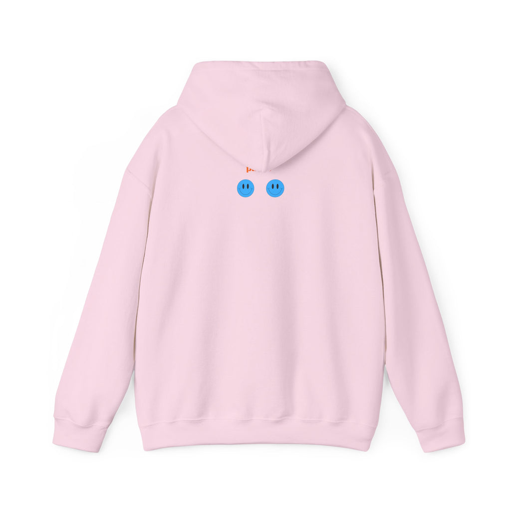 I Need an Easy Friend Ladies Hoodie | Minimalist Cute Blue Button Graphic Sweatshirt