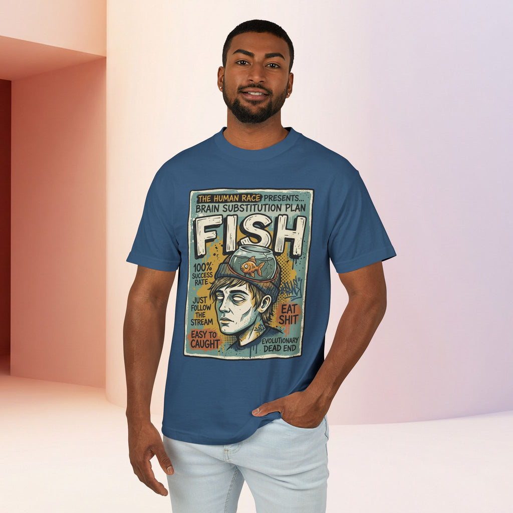 Fish Brain | Unisex Vintage Surreal Graphic Tee