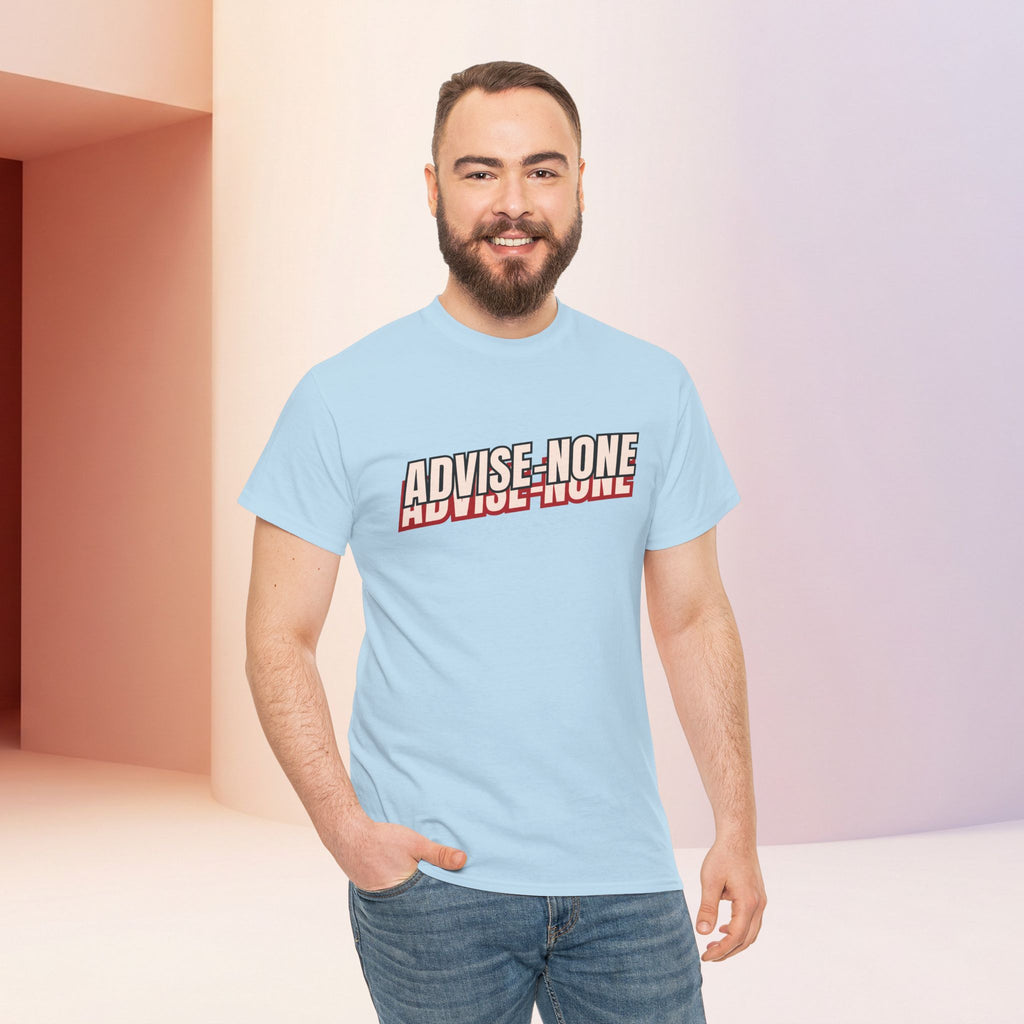 Advise None | Retro Slanted Unisex Graphic Tee