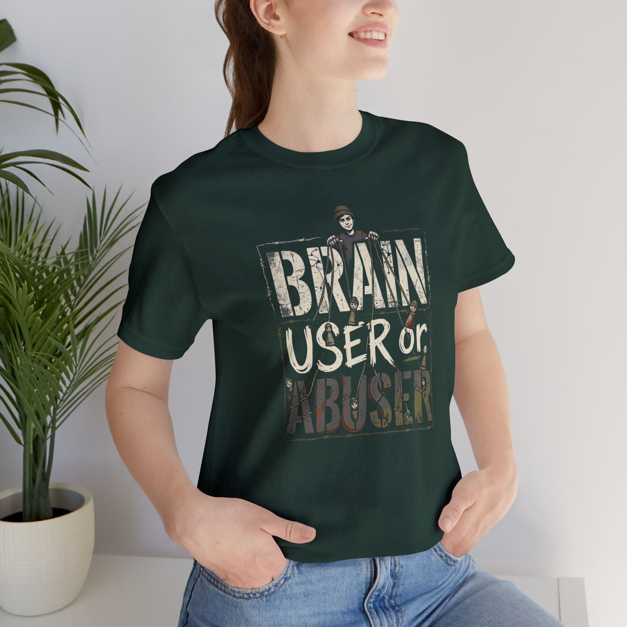 Brain User or Abuser Women's T-Shirt — 'Choose to See' Awareness Tee