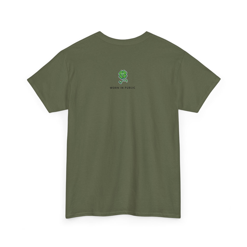 Lucky Buddy Clover T-Shirt | Retro Checker St. Patrick's Day Graphic Tee