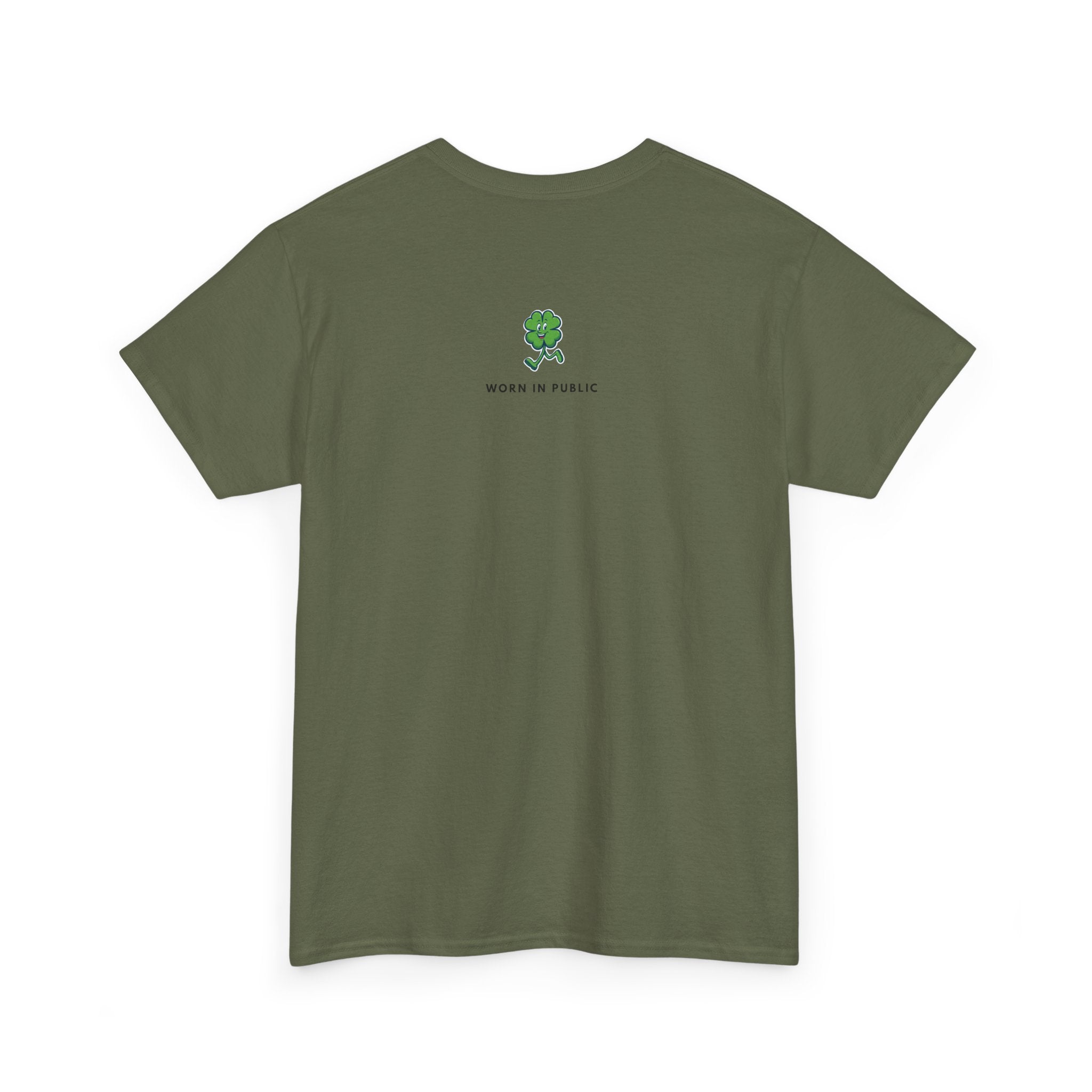 Lucky Buddy Clover T-Shirt | Retro Checker St. Patrick's Day Graphic Tee
