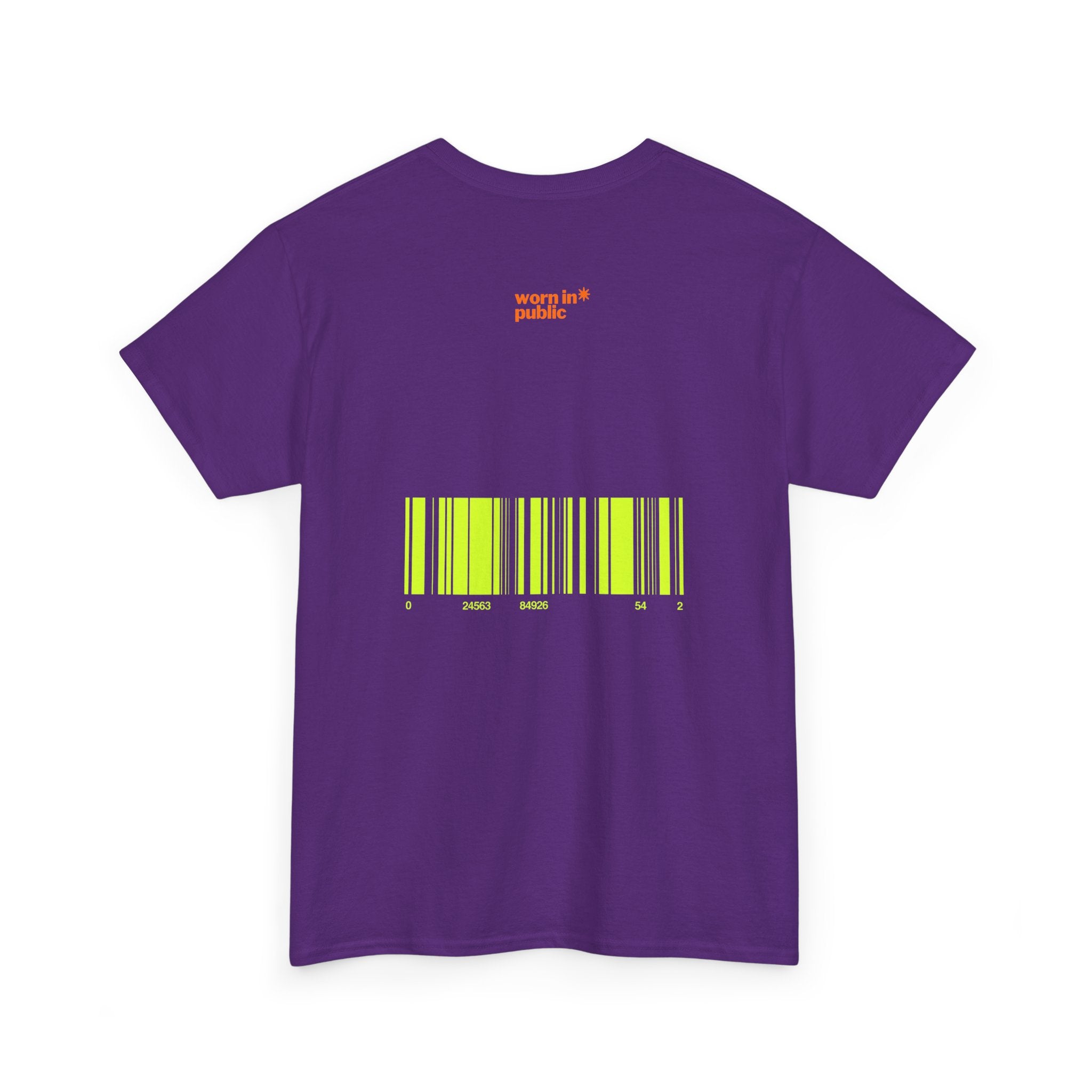 Luxuries of Life Neon Abstract Wave T-Shirt | Barcode Graphic Tee
