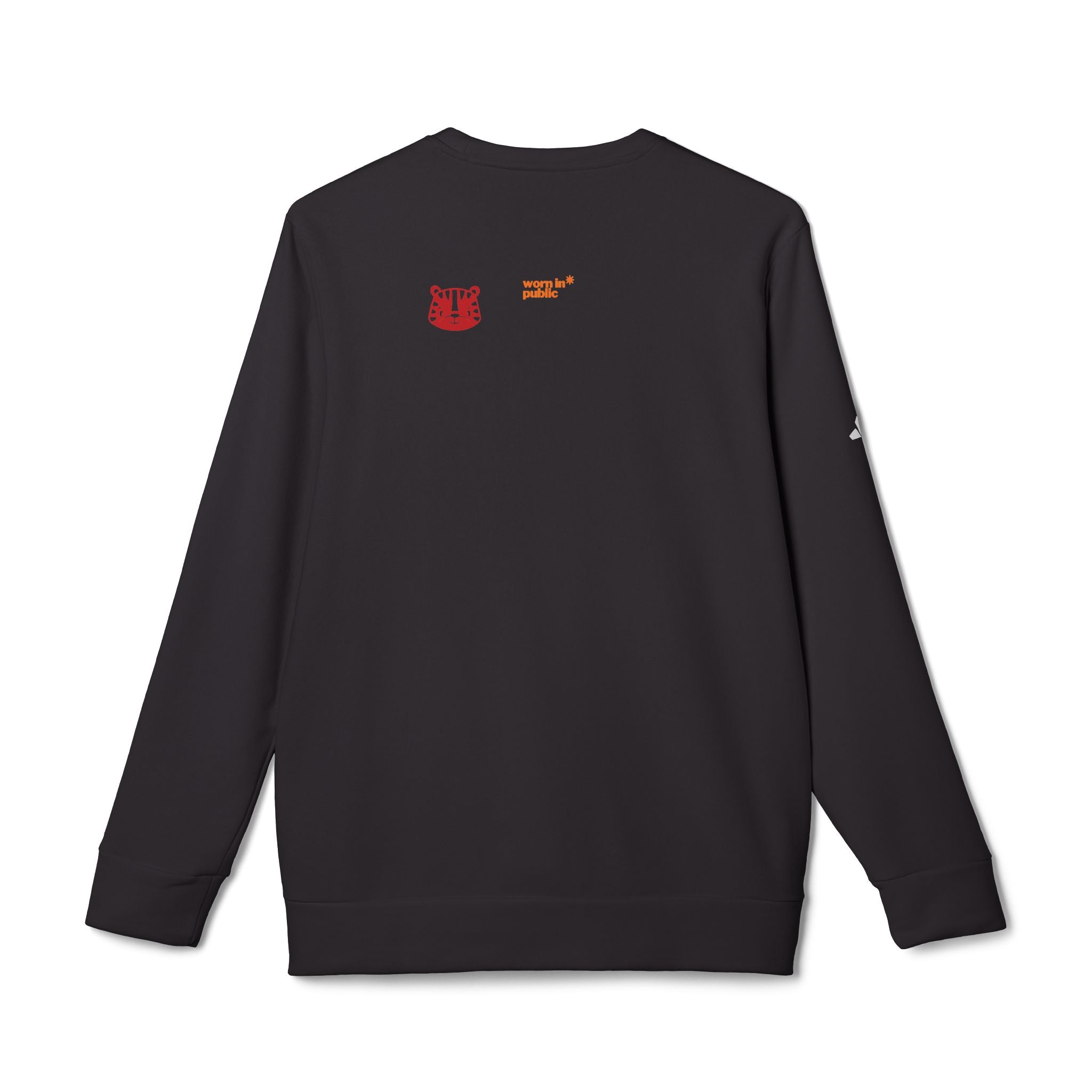 For a Wolf Crewneck Sweatshirt | Red Graphic Fleece Pullover