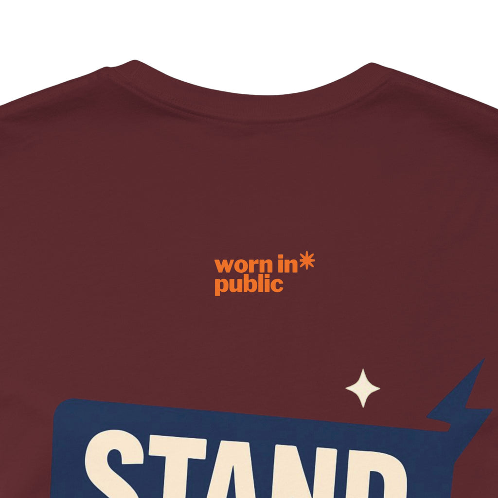Move Over T-Shirt | "Stand Behind!" Funny Graphic Short Sleeve Tee
