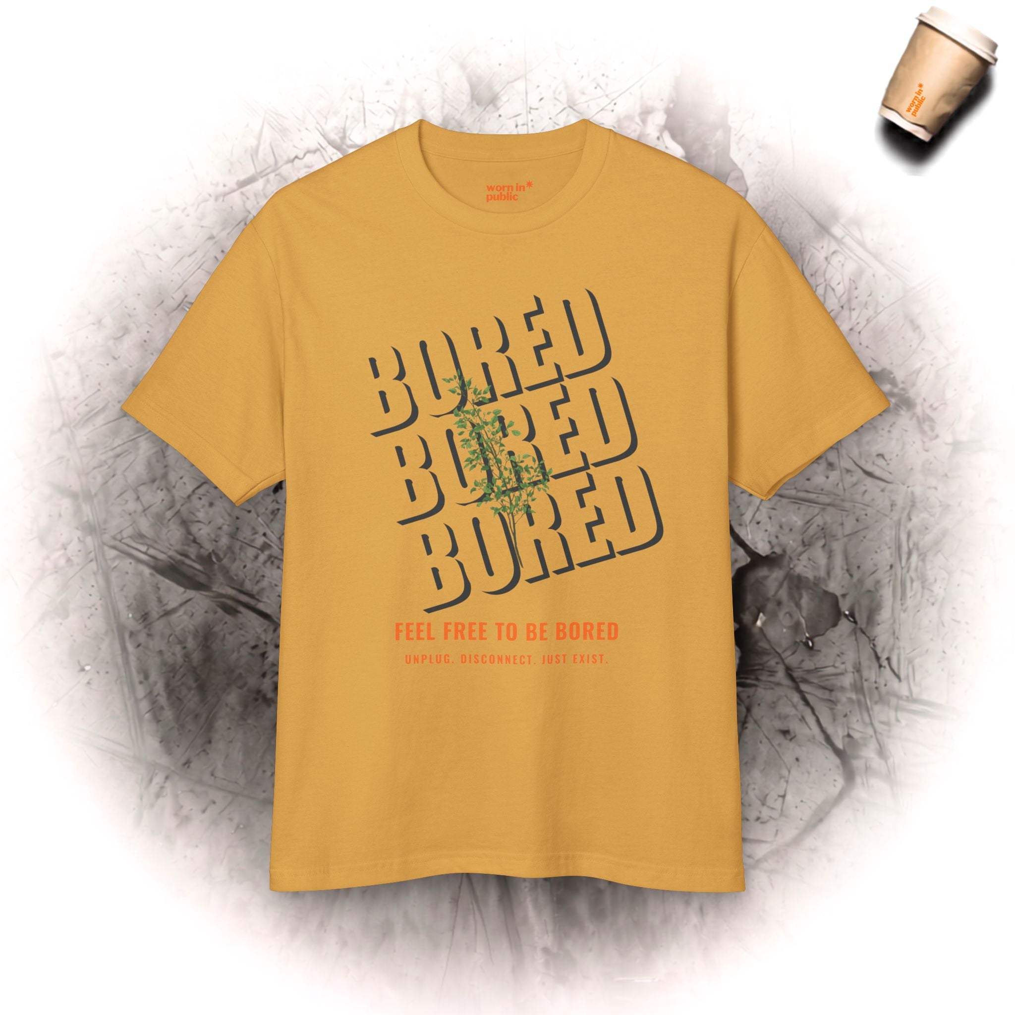 Feel Free to Be Bored | Unisex Botanical Graphic Tee