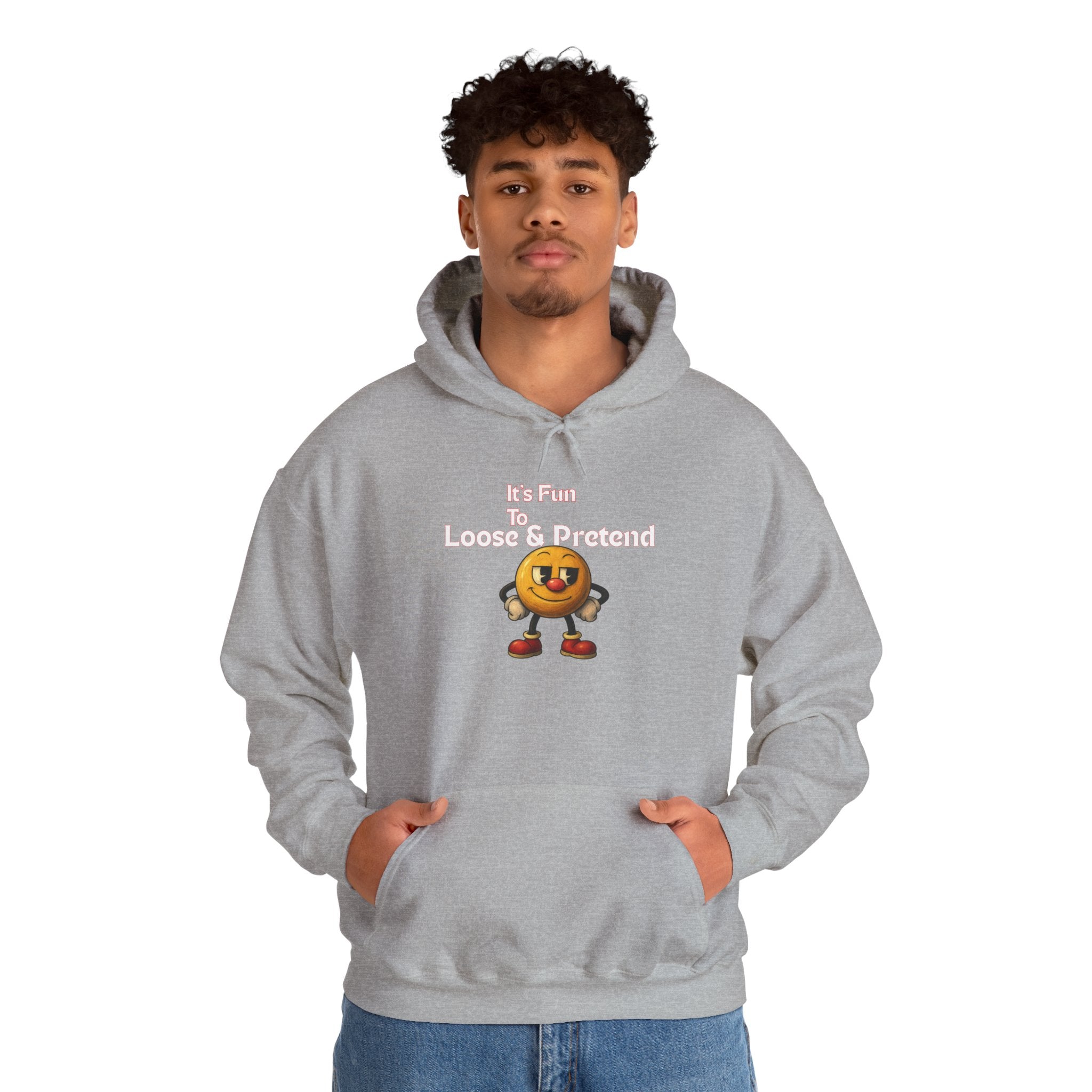 It's Fun to Loose & Pretend Hoodie | Smiley Emoji Graphic Sweatshirt