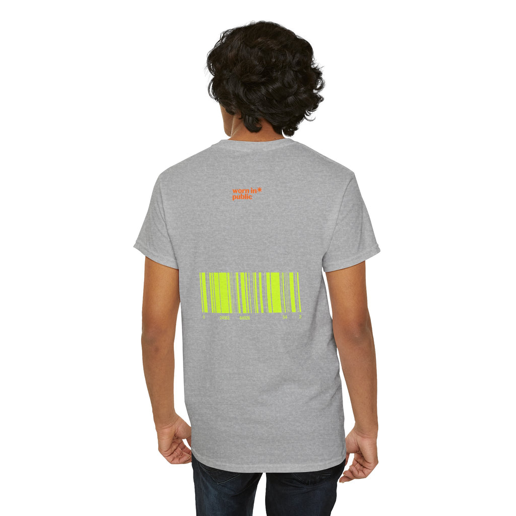 Luxuries of Life Neon Abstract Wave T-Shirt | Barcode Graphic Tee