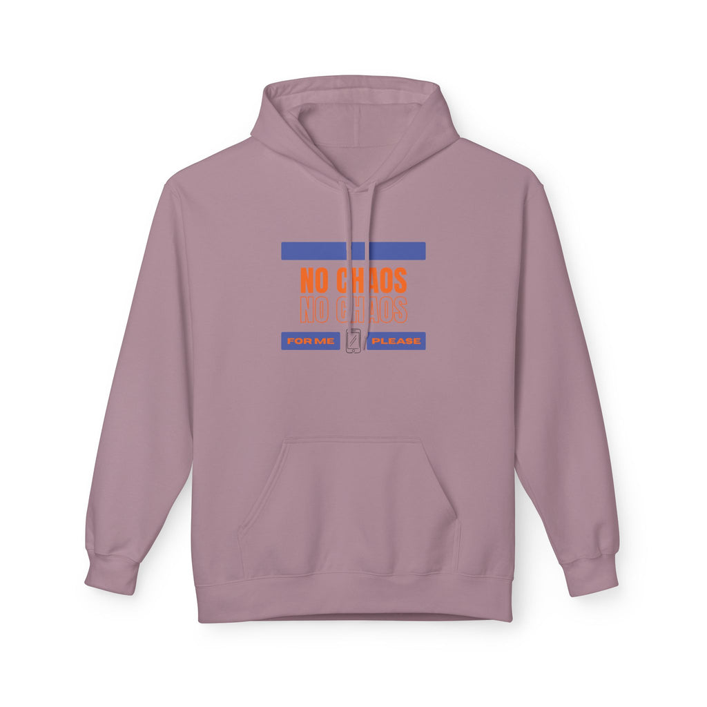 No Chaos Hoodie | Minimalist Motivational Pullover Sweatshirt