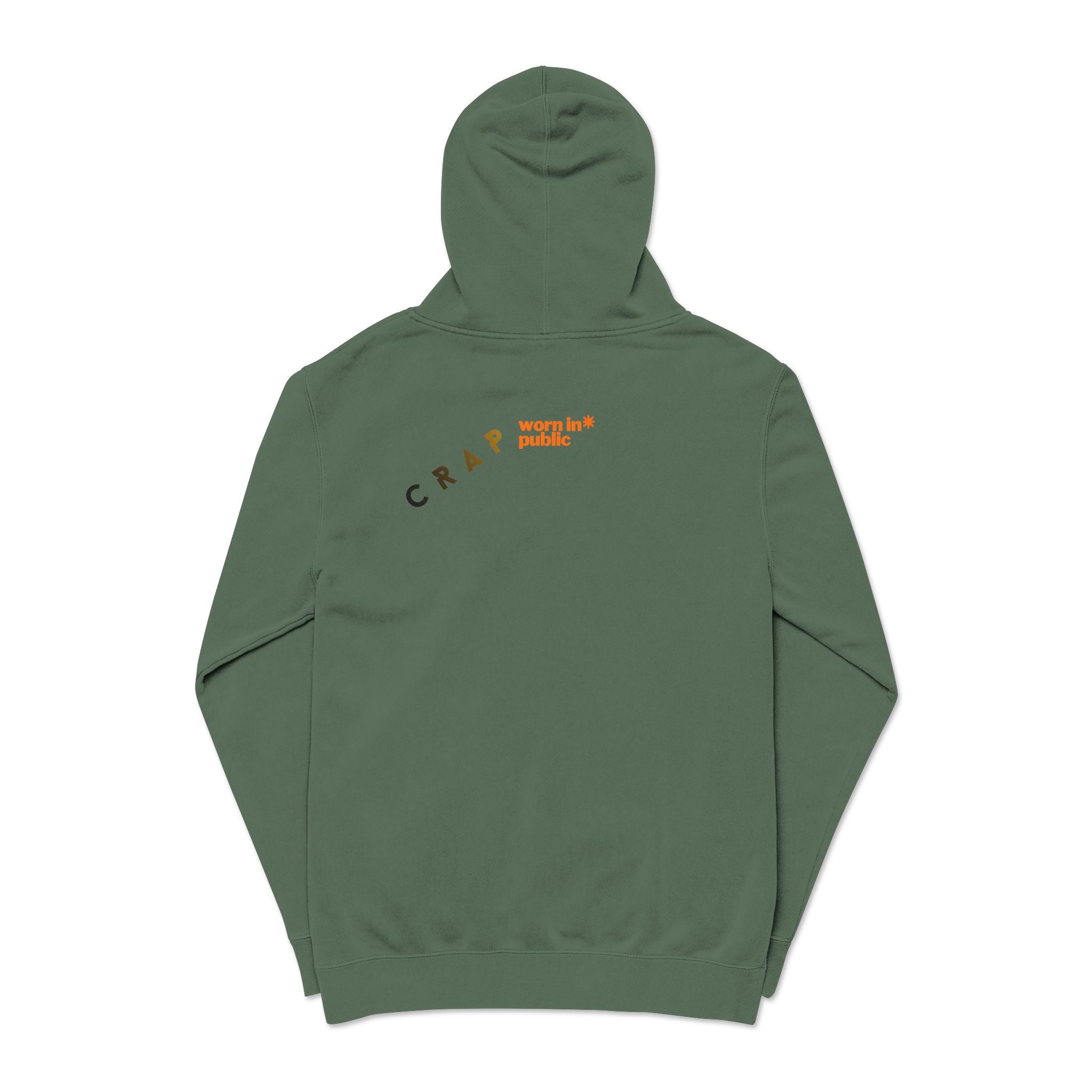 Fashion SHITS Hoodie | Minimal 'Crate' Graphic Pullover in Vintage Wash