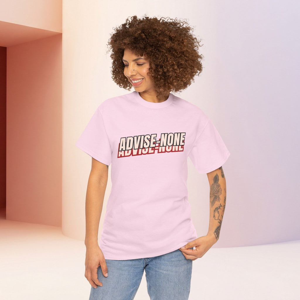 Advise None | Retro Slanted Unisex Graphic Tee